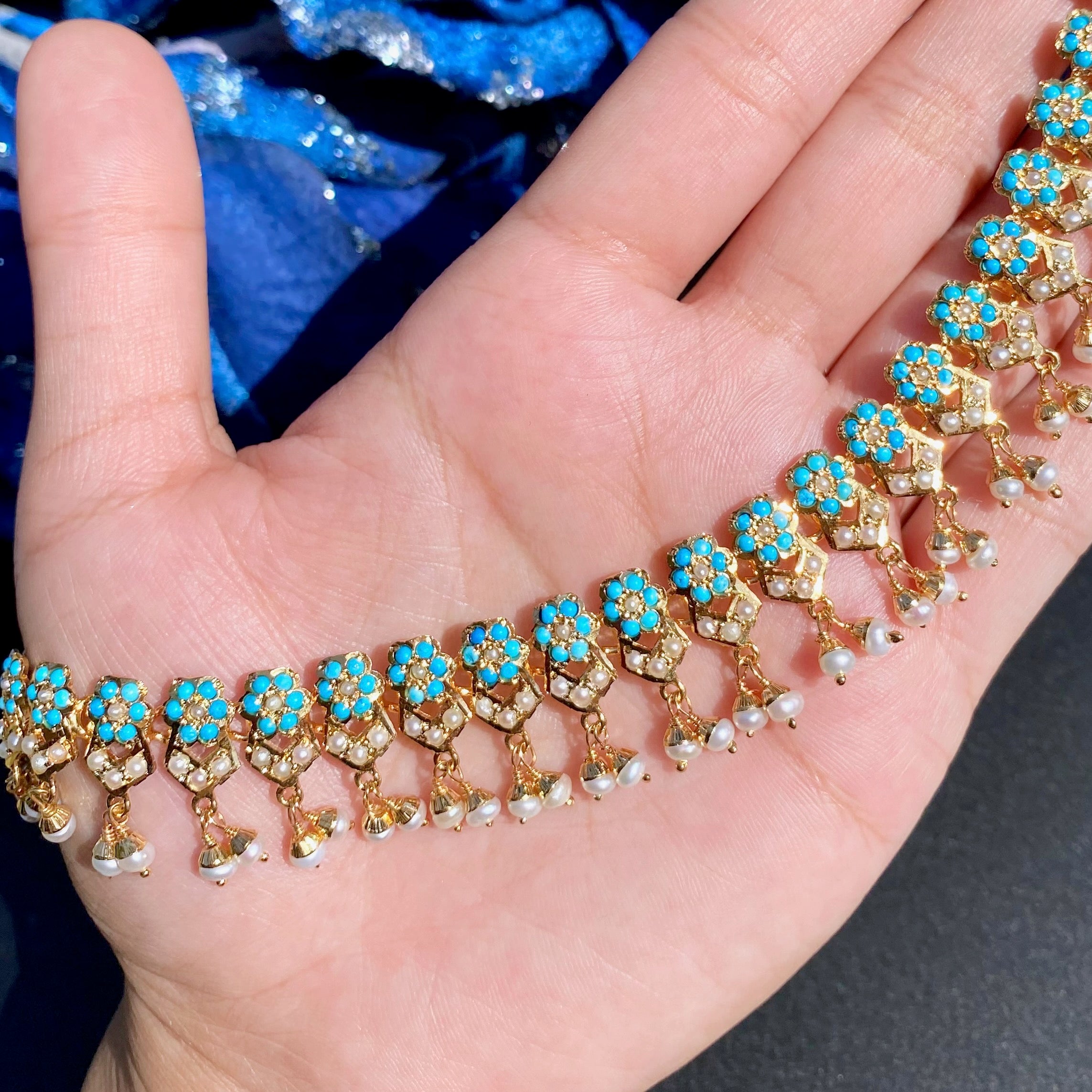hyderabadi firoza fashion necklace