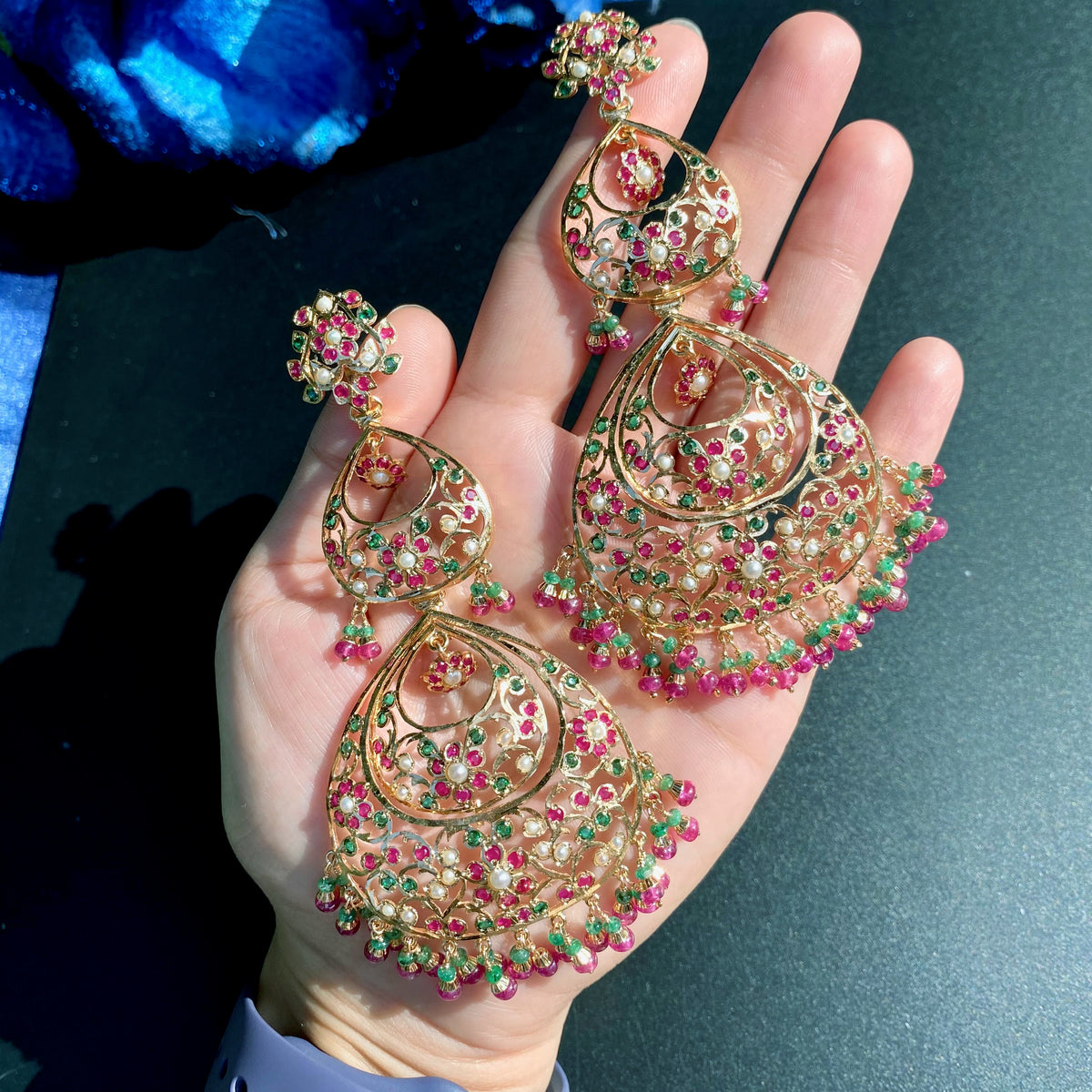 Statement Jadau Choker For Brides | Gold Plated on Silver NS 508