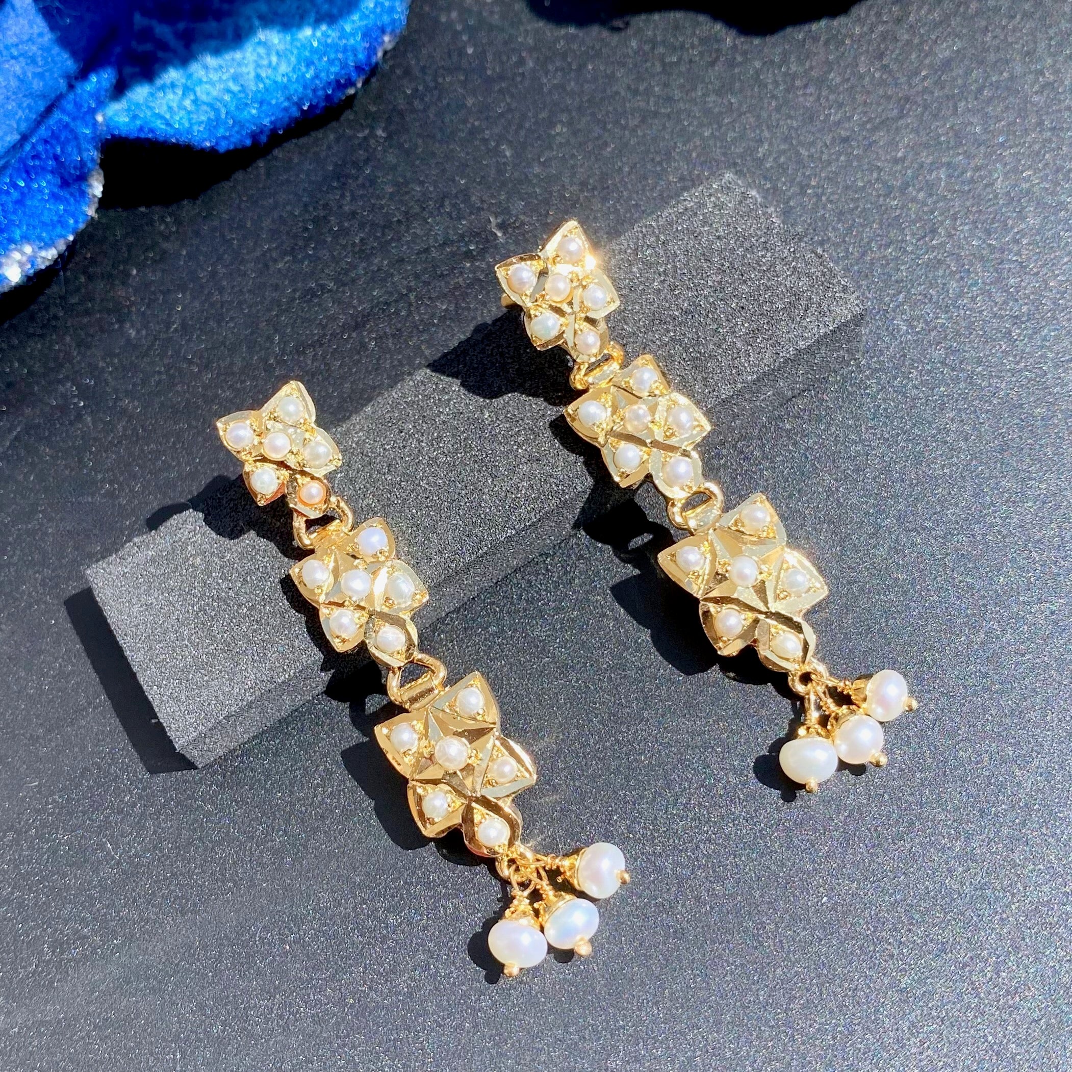 Sleek Pearl Necklace Set | Gold Plated on 925 Silver NS 365