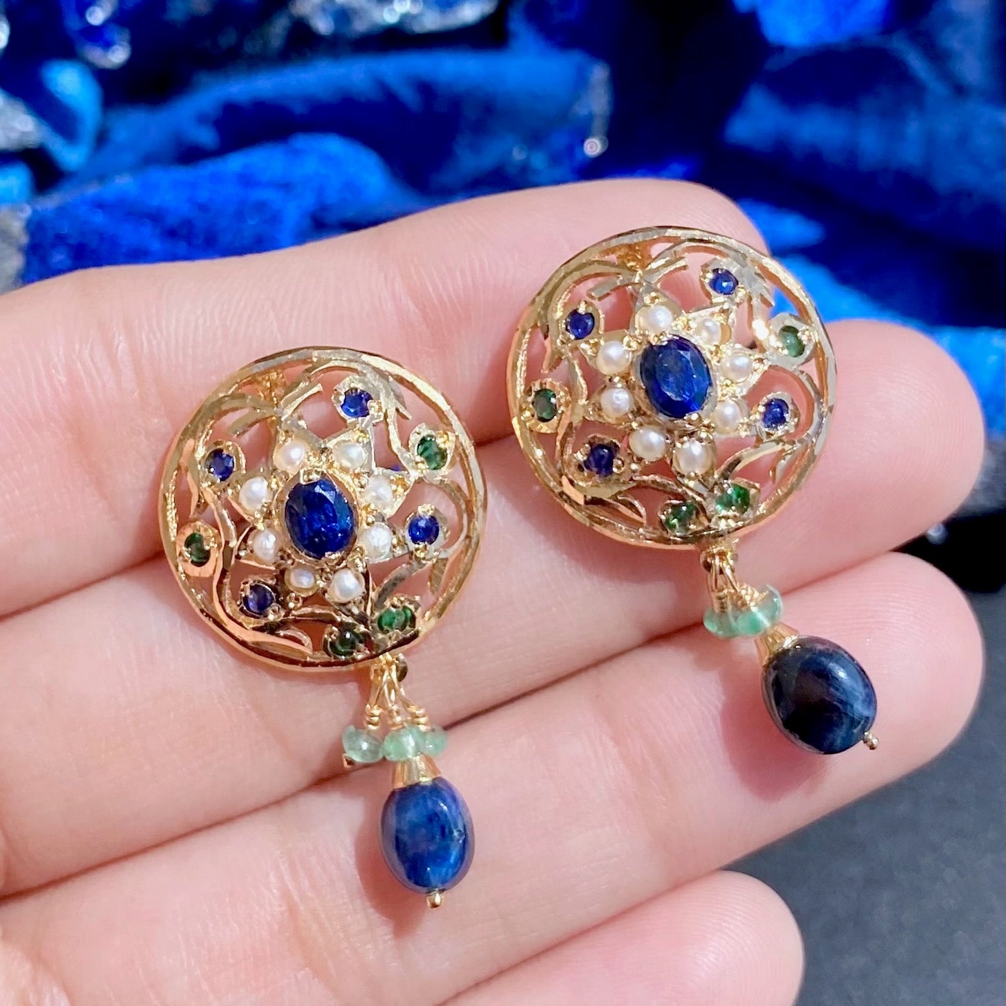 Exquisite Indian Necklace Set | Antique Design Jadau Jewelry NS 366