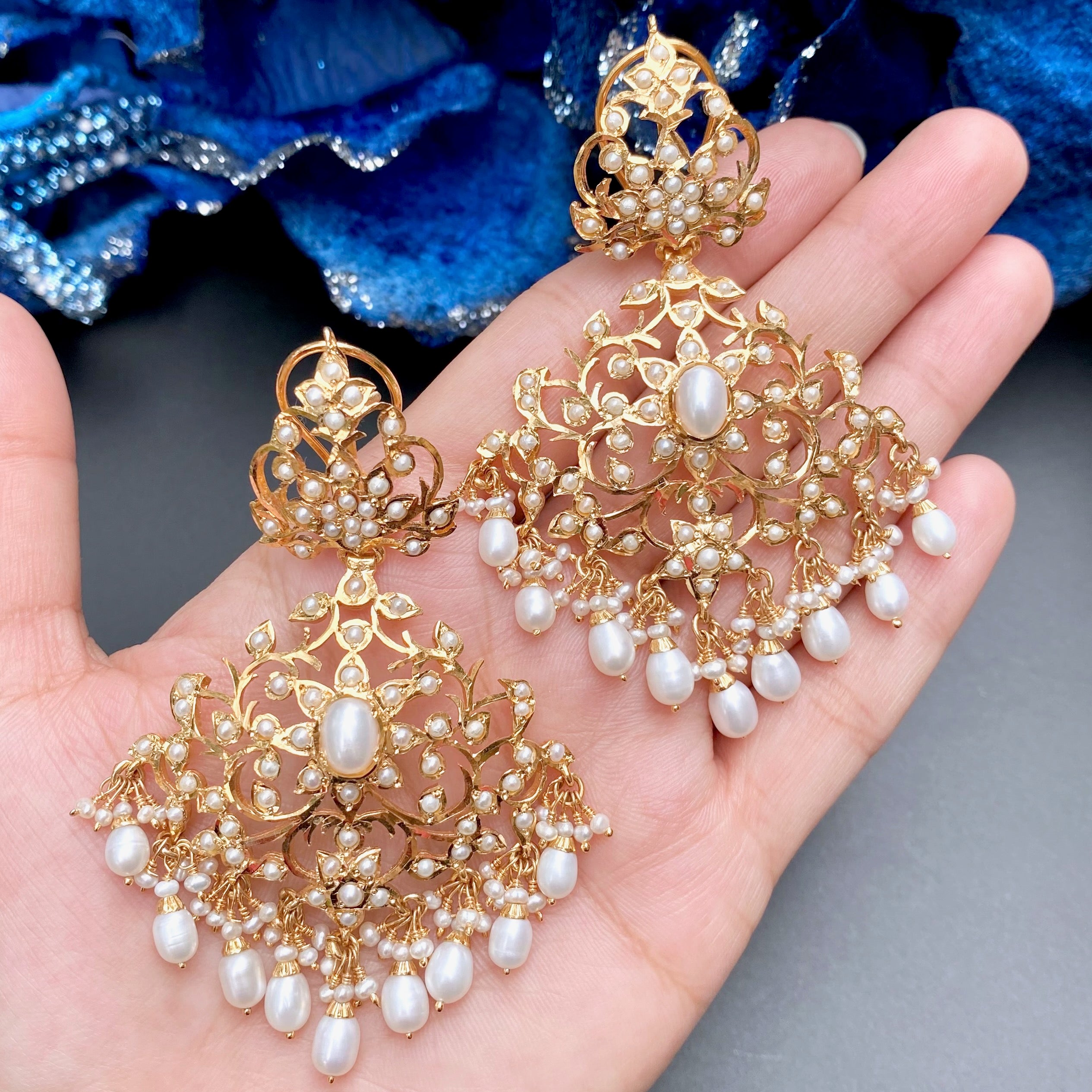 real pearl earrings for women