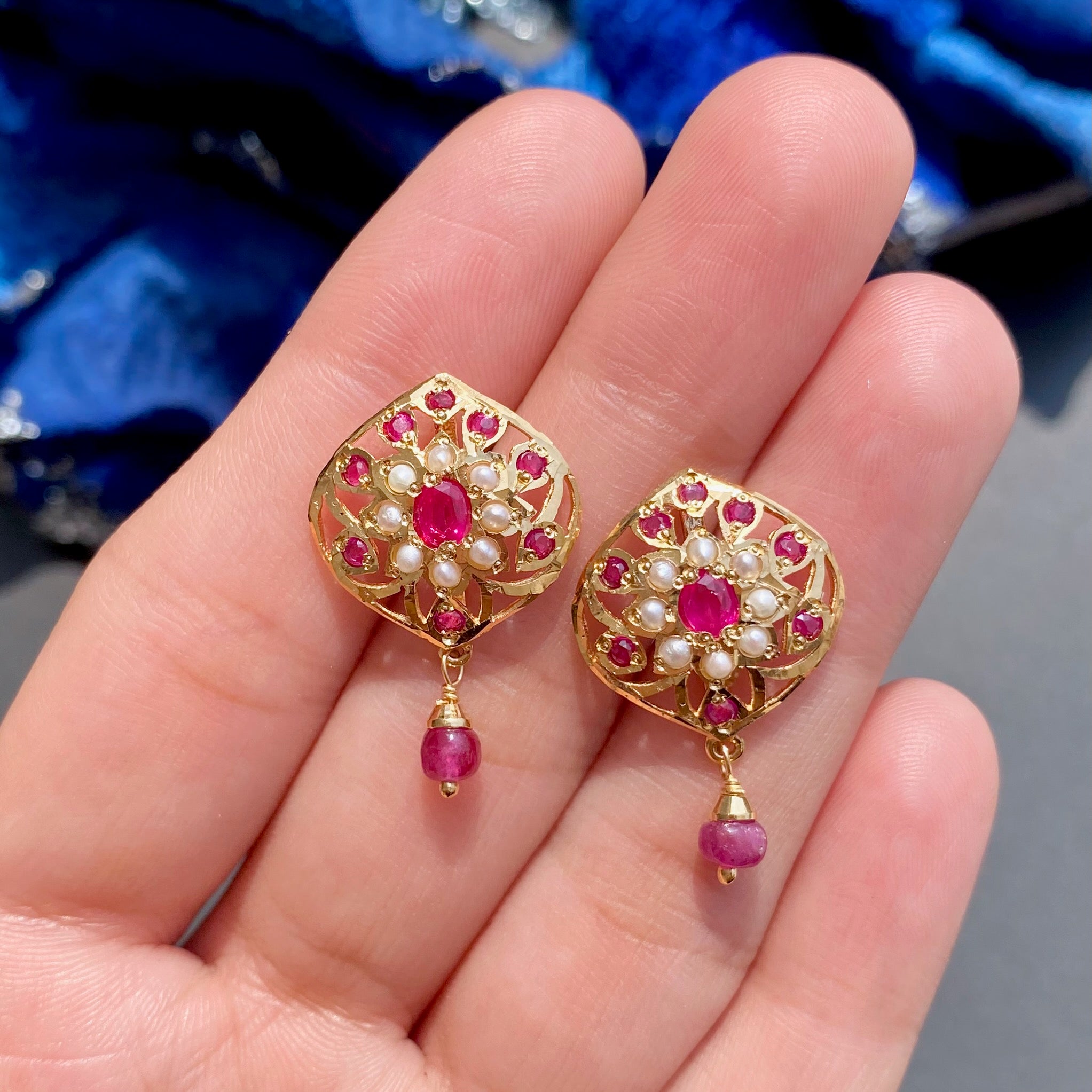 cute ruby studs