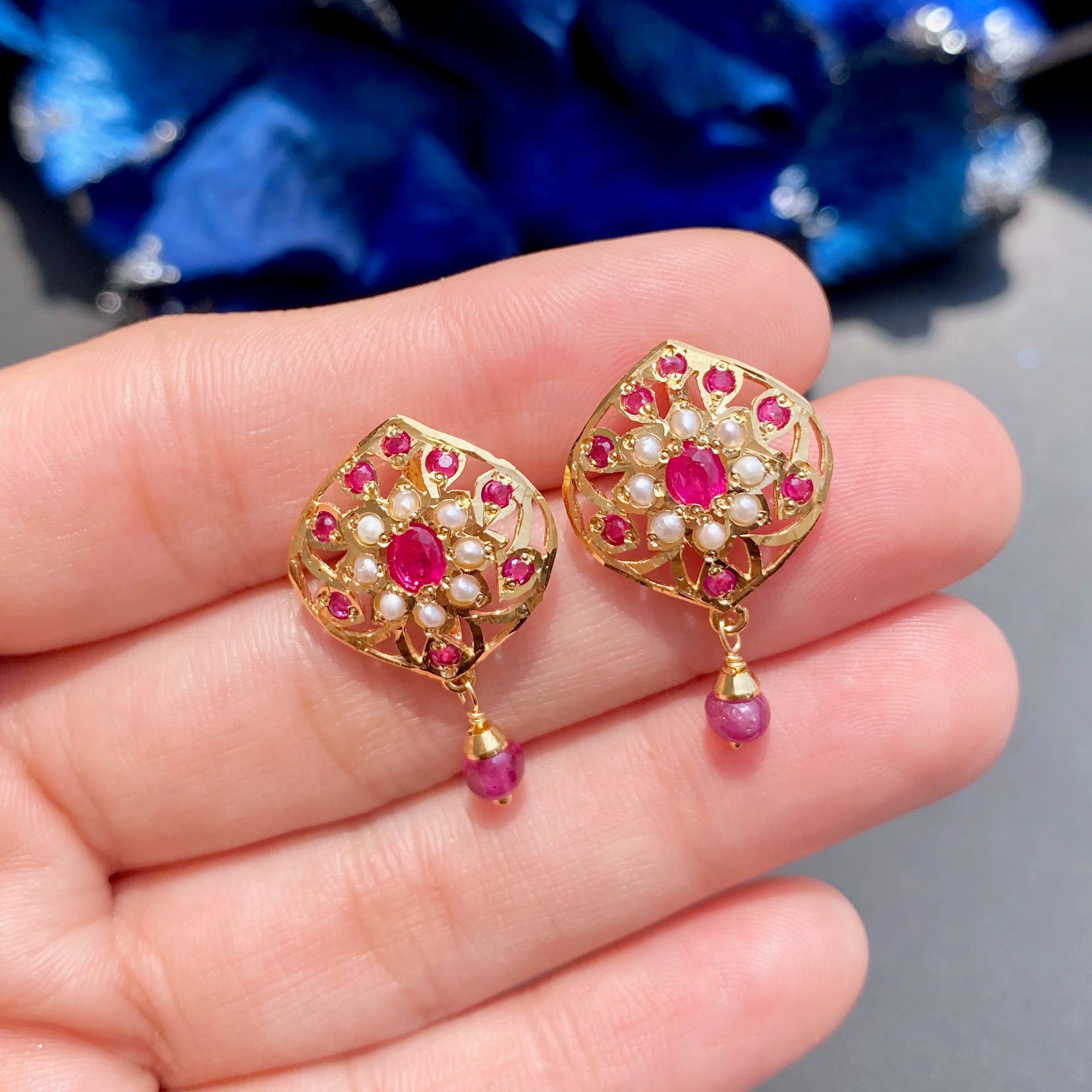 cute ruby studs