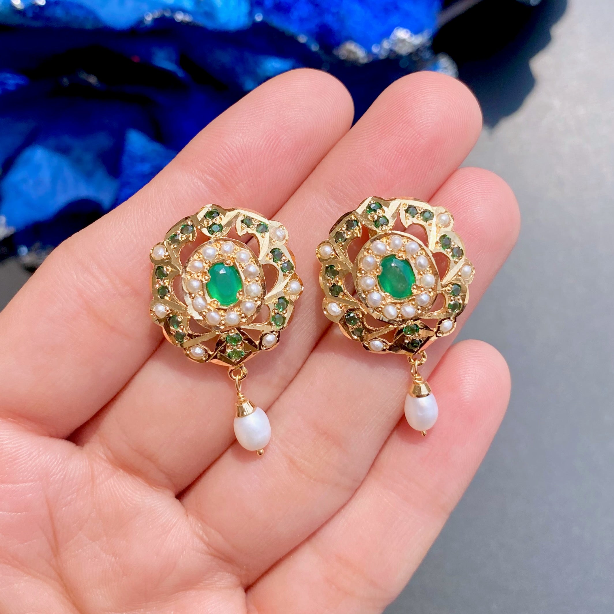 colorstone earrings