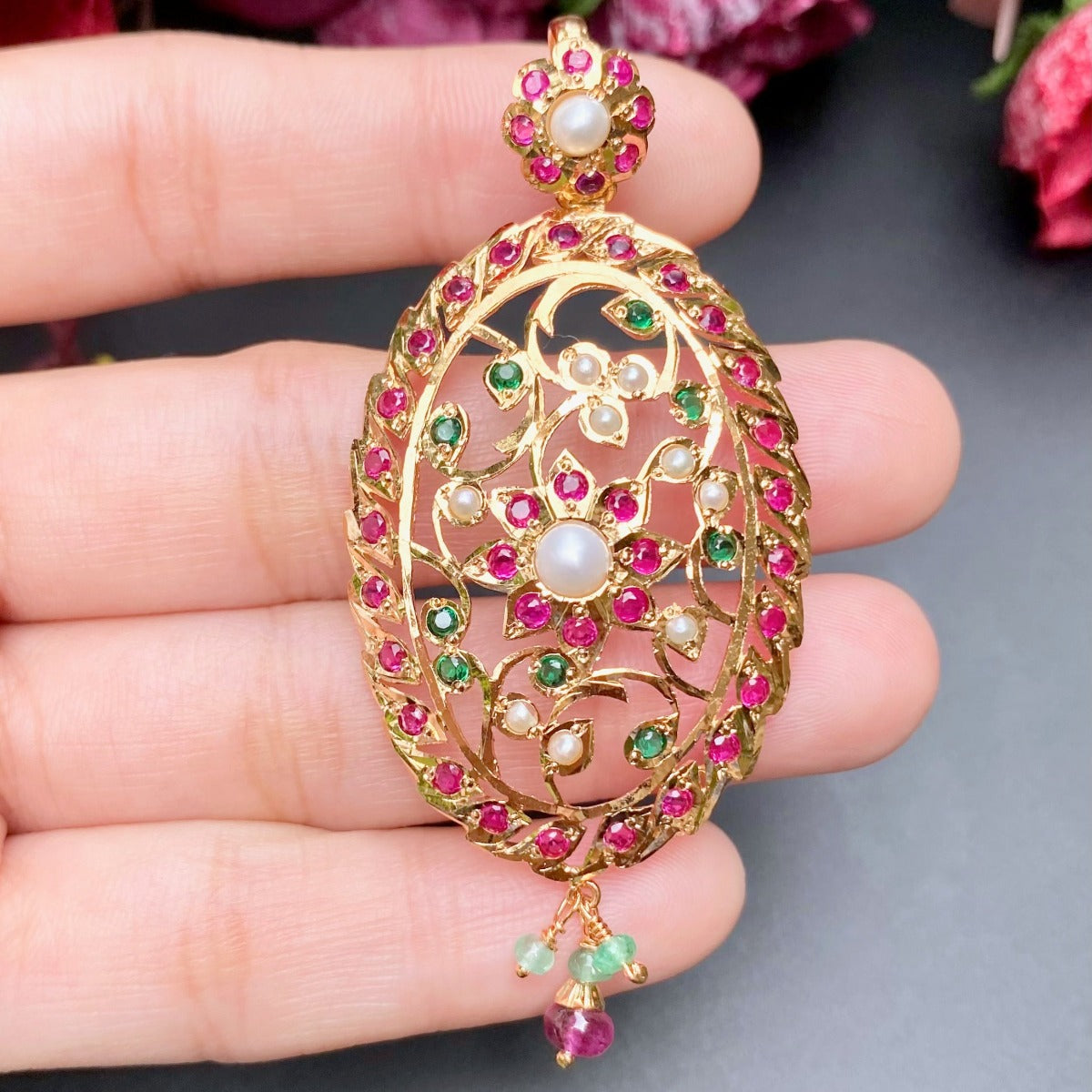 ruby emerald pendant in usa