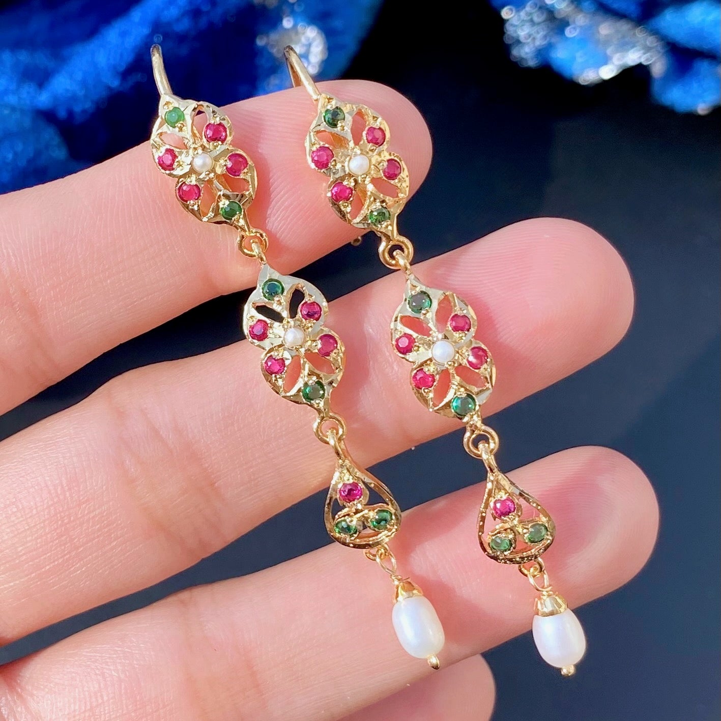 tall slender earrings