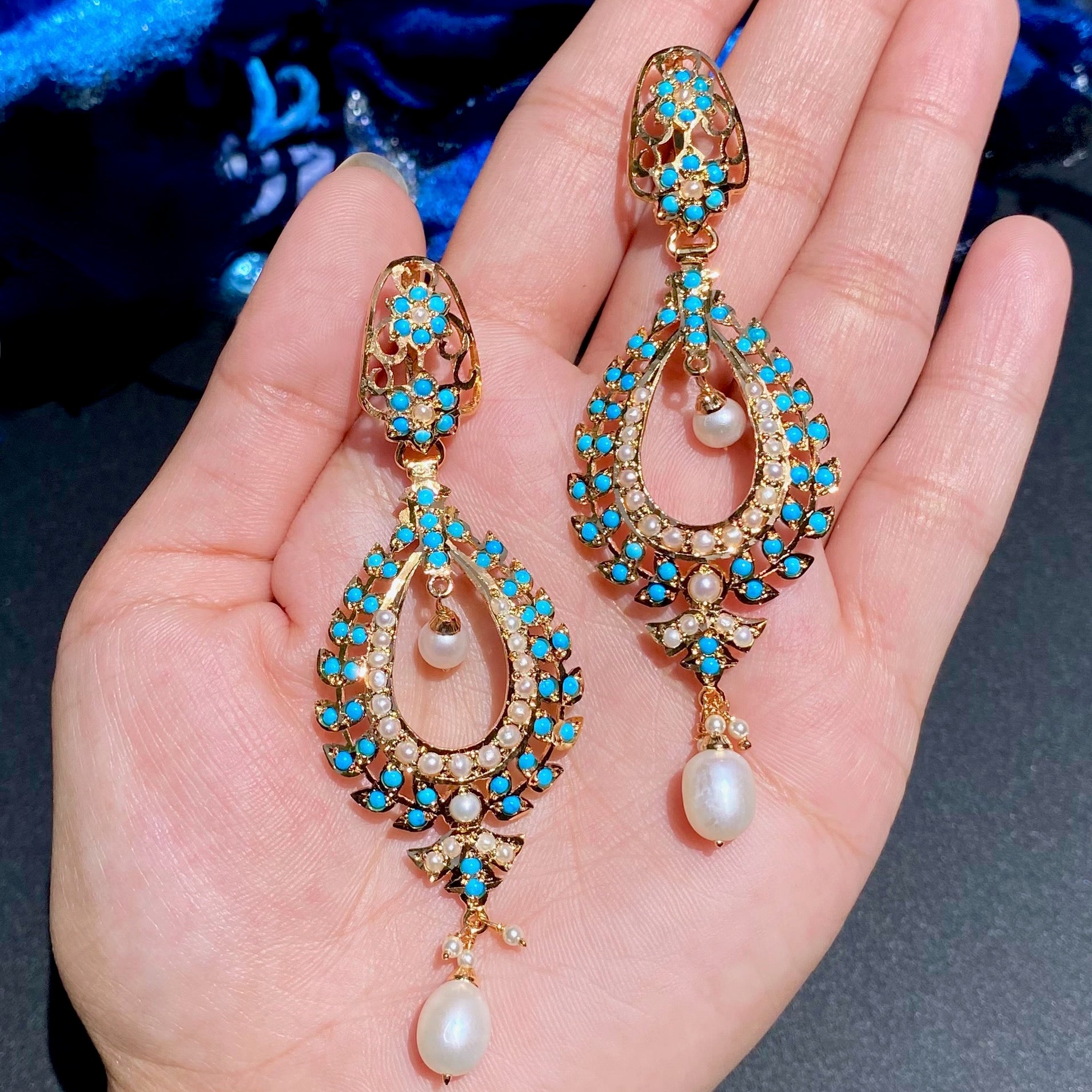 indo western design earrings