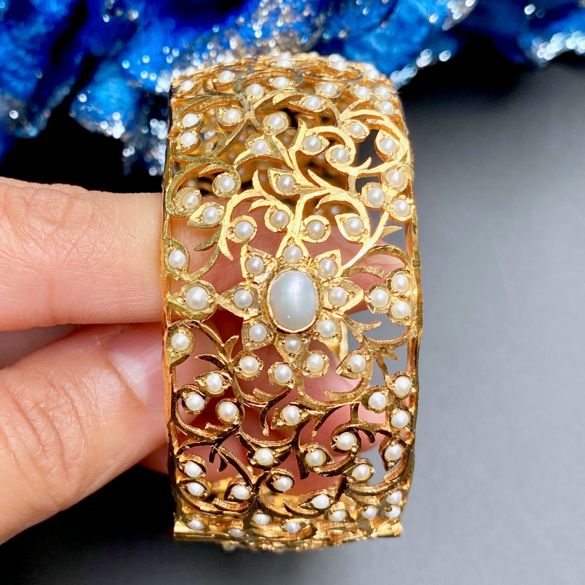 real pearl bangles sterling silver