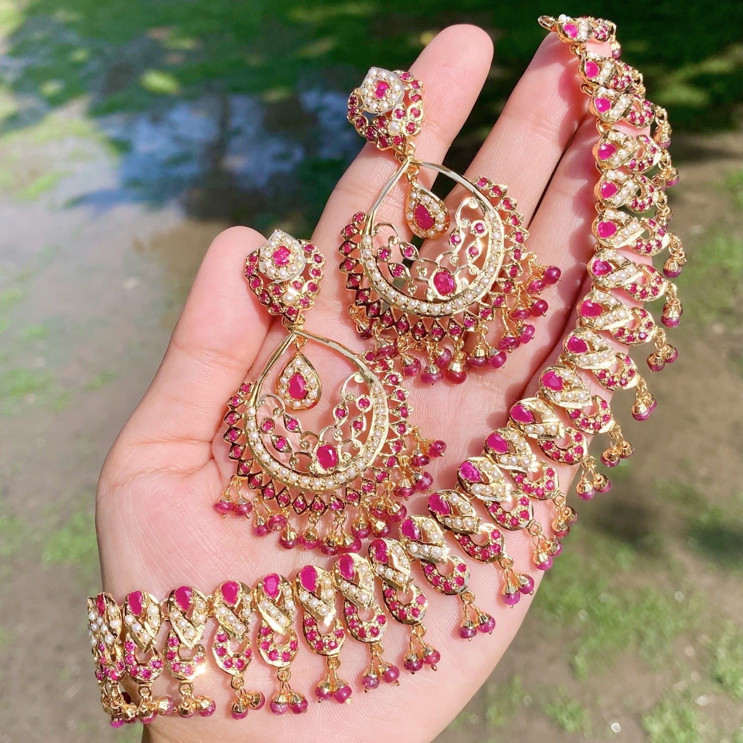 Buy Ruby Necklace Designs Online