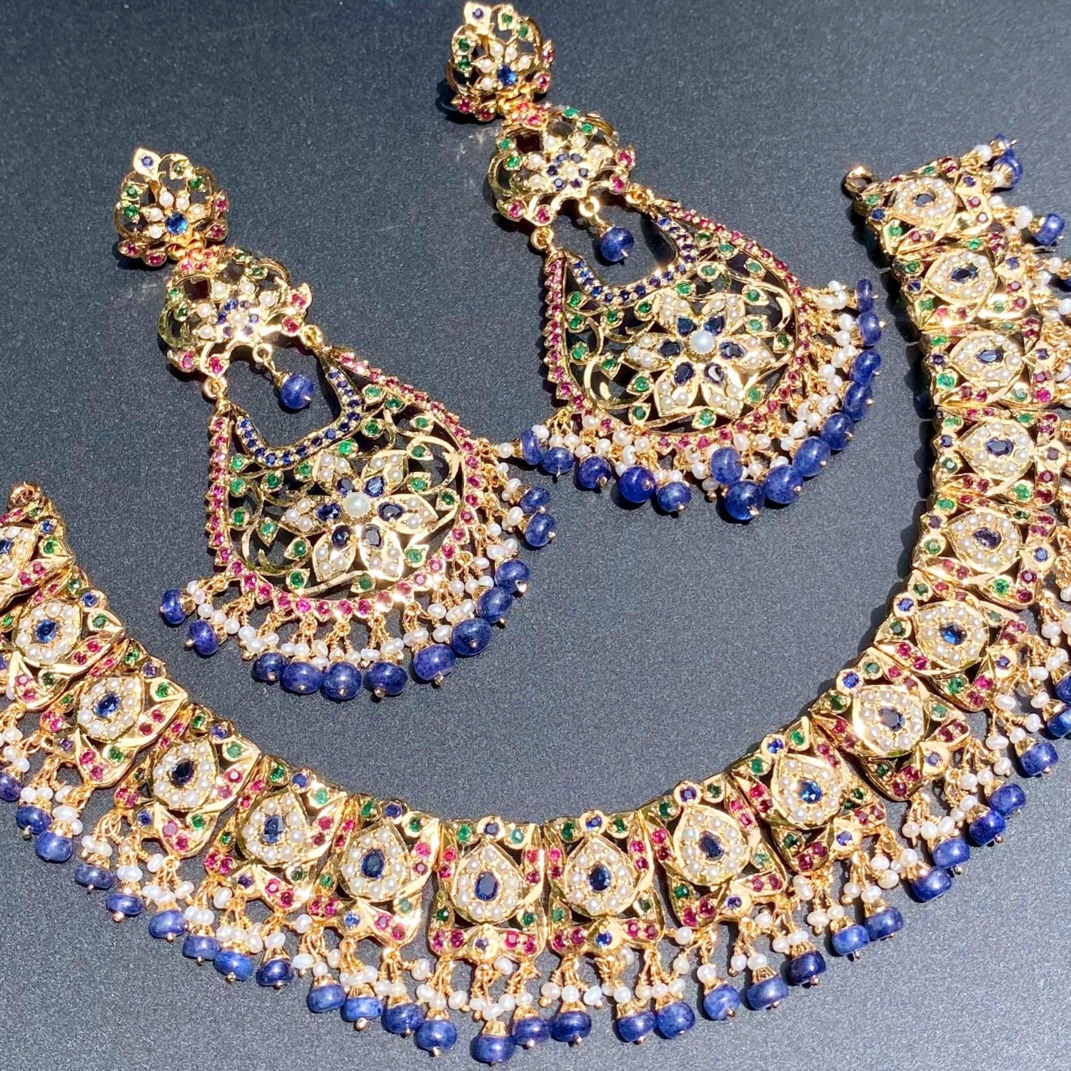 Bridal Wear Jewellery | Traditional Necklace & Statement Earrings NS 305