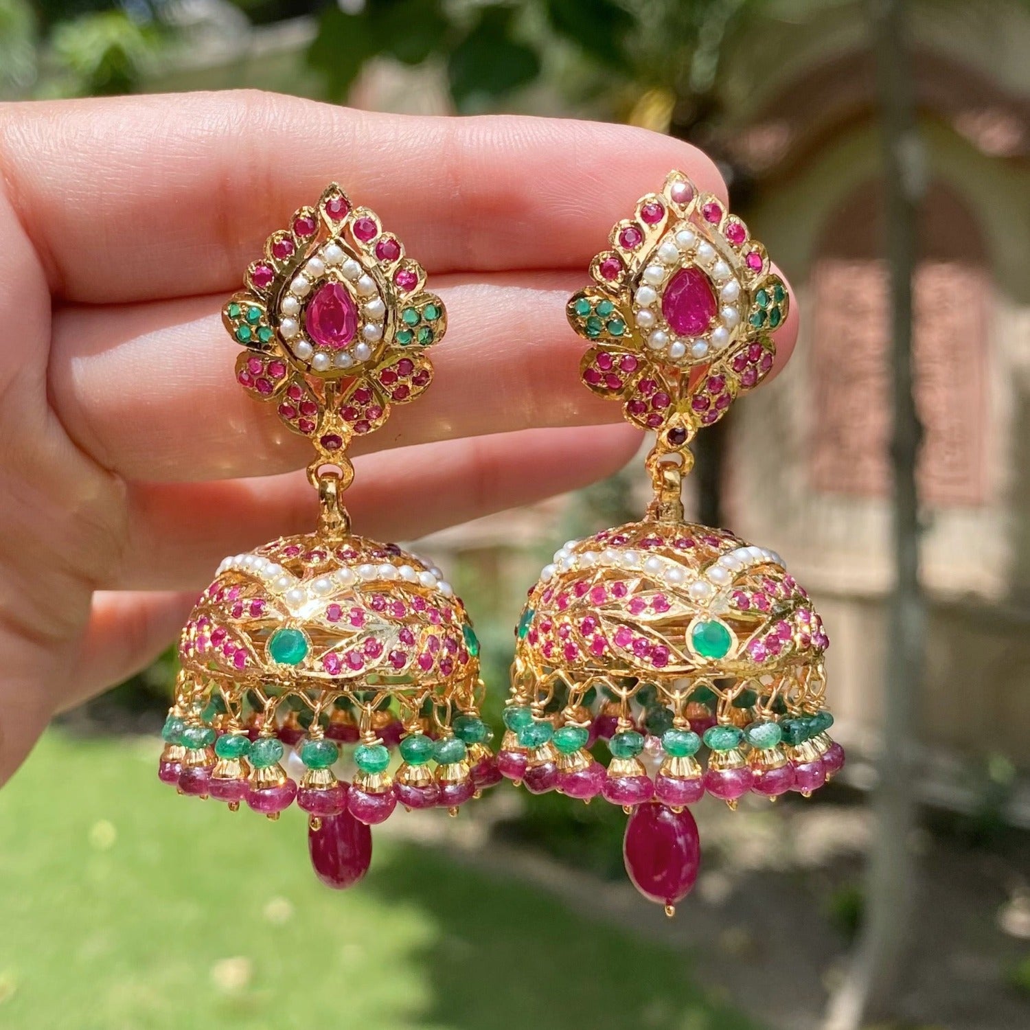 INDIAN TRADITIONAL JHUMKA EARRINGS