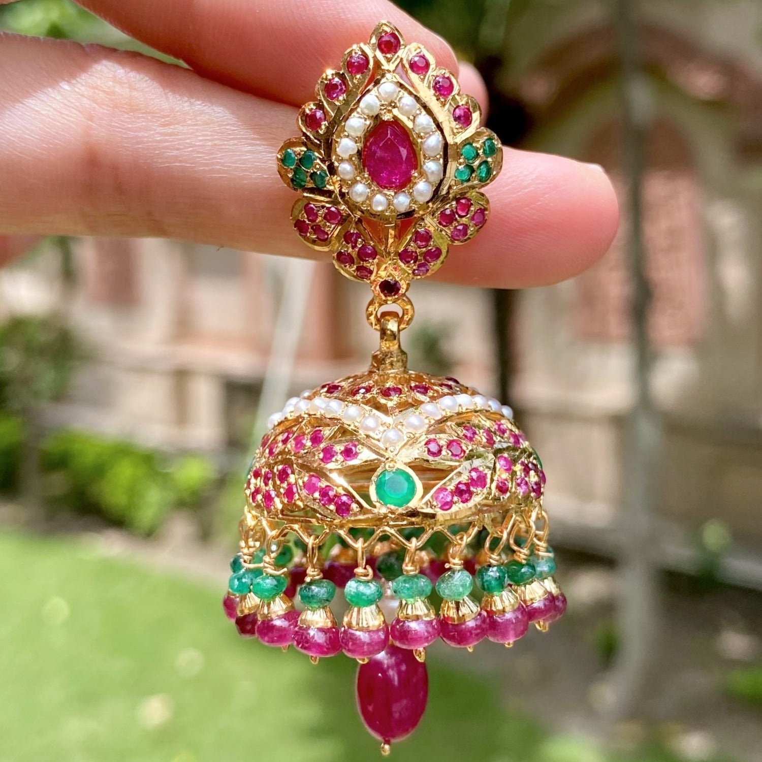 INDIAN TRADITIONAL JHUMKA EARRINGS