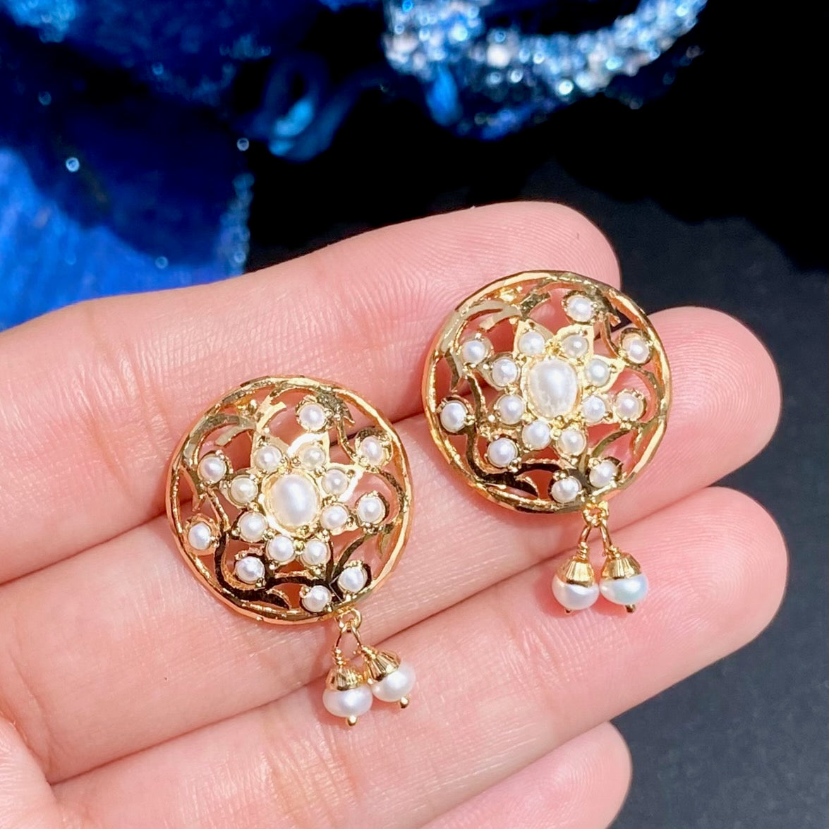 simple bengali pearl necklace set