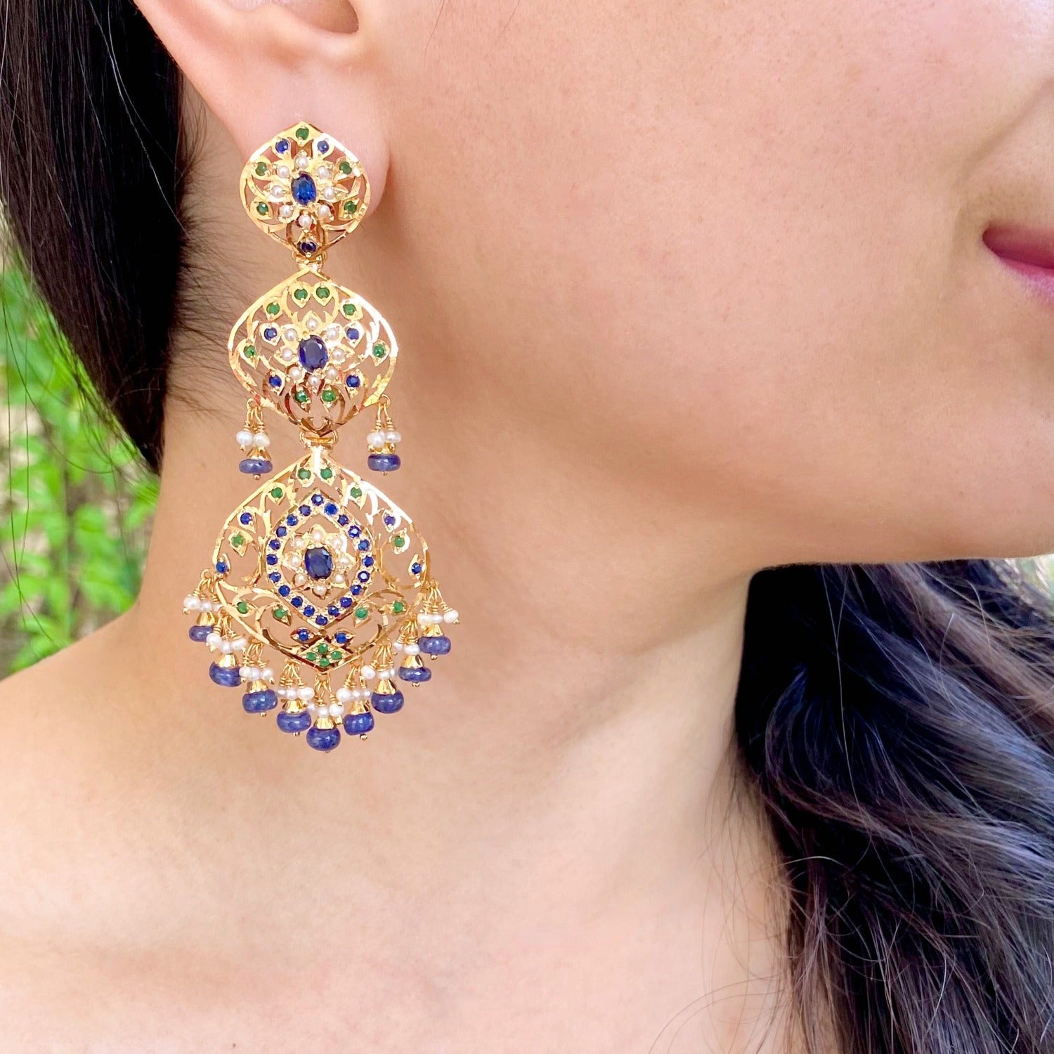 gold coated danglers
