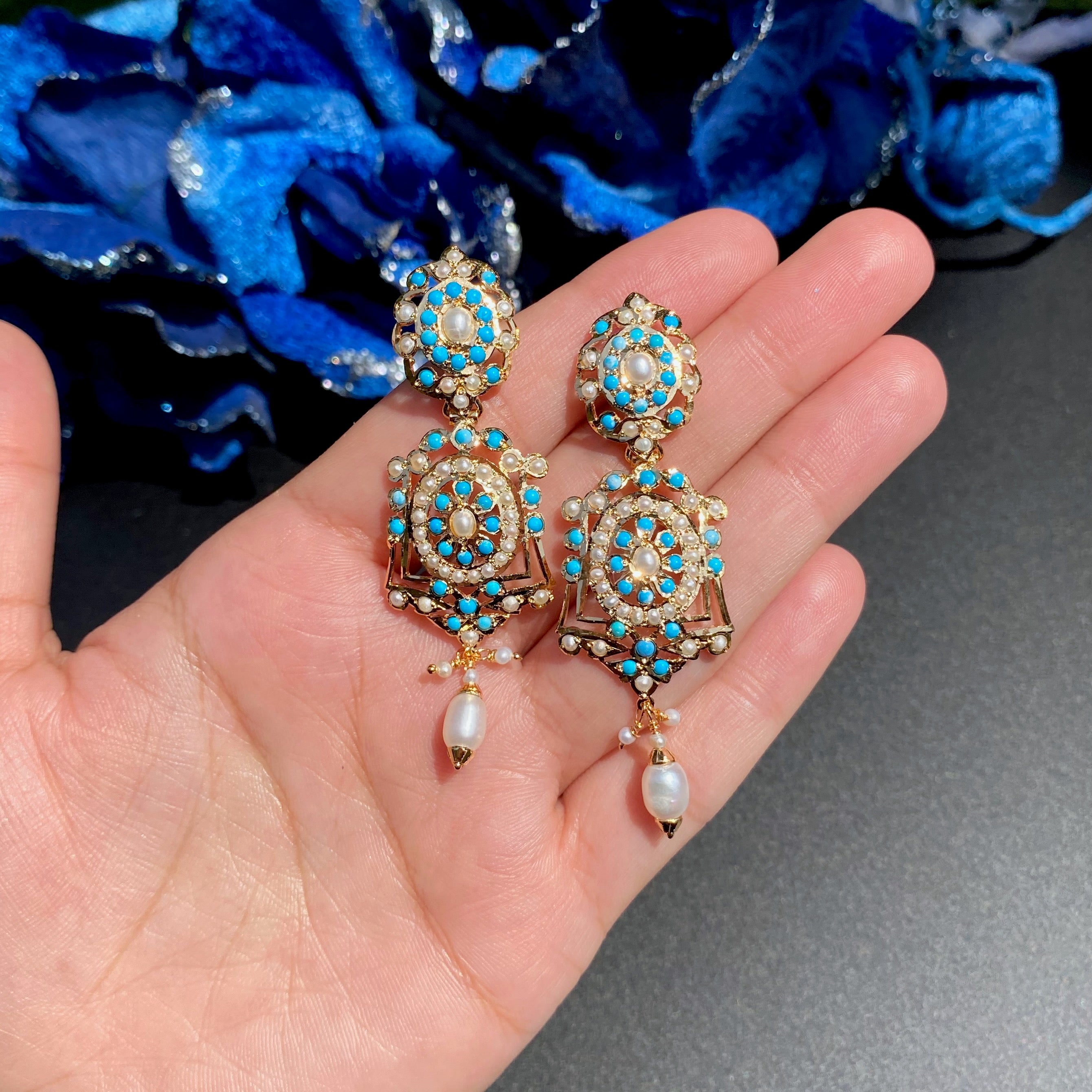 indo western design jadau pendant set