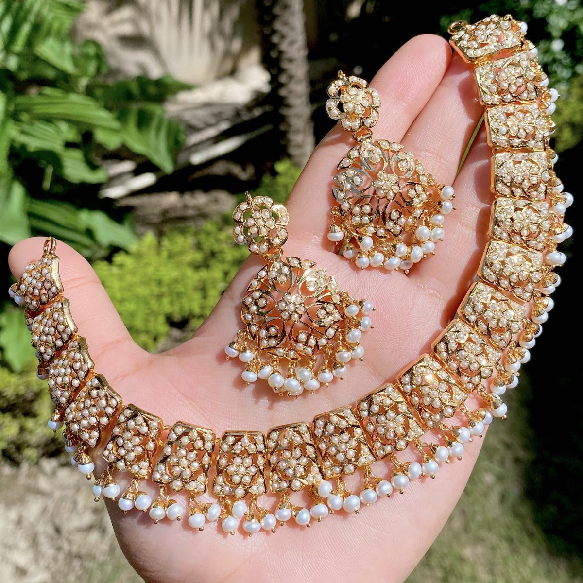 buy pearl necklace set in bangalore