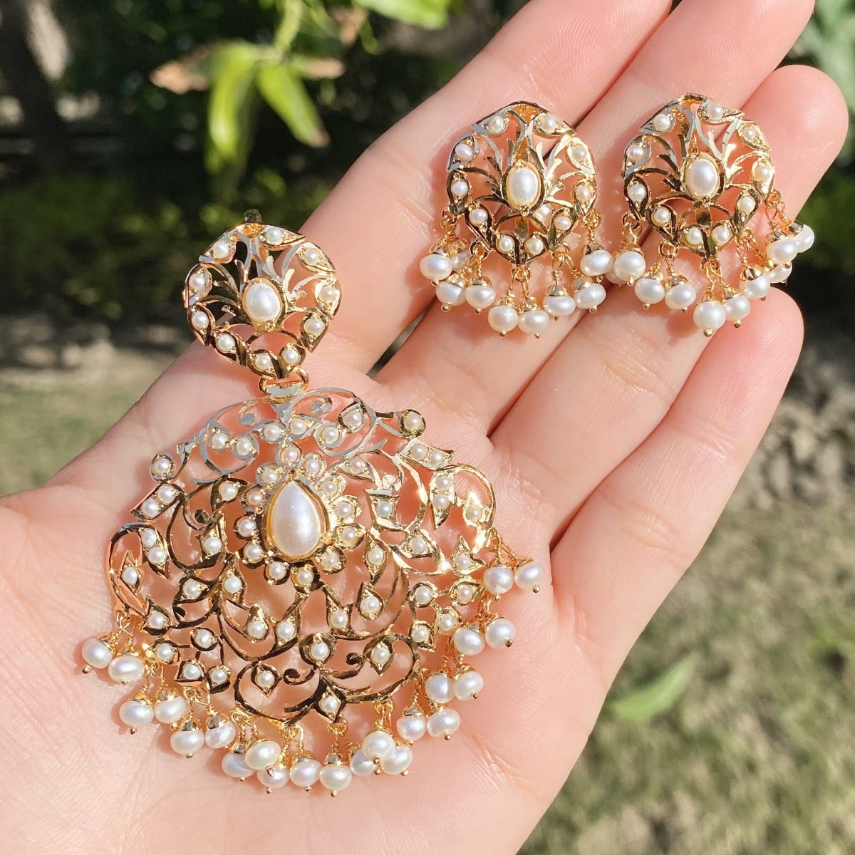 buy pearl pendant set in mumbai