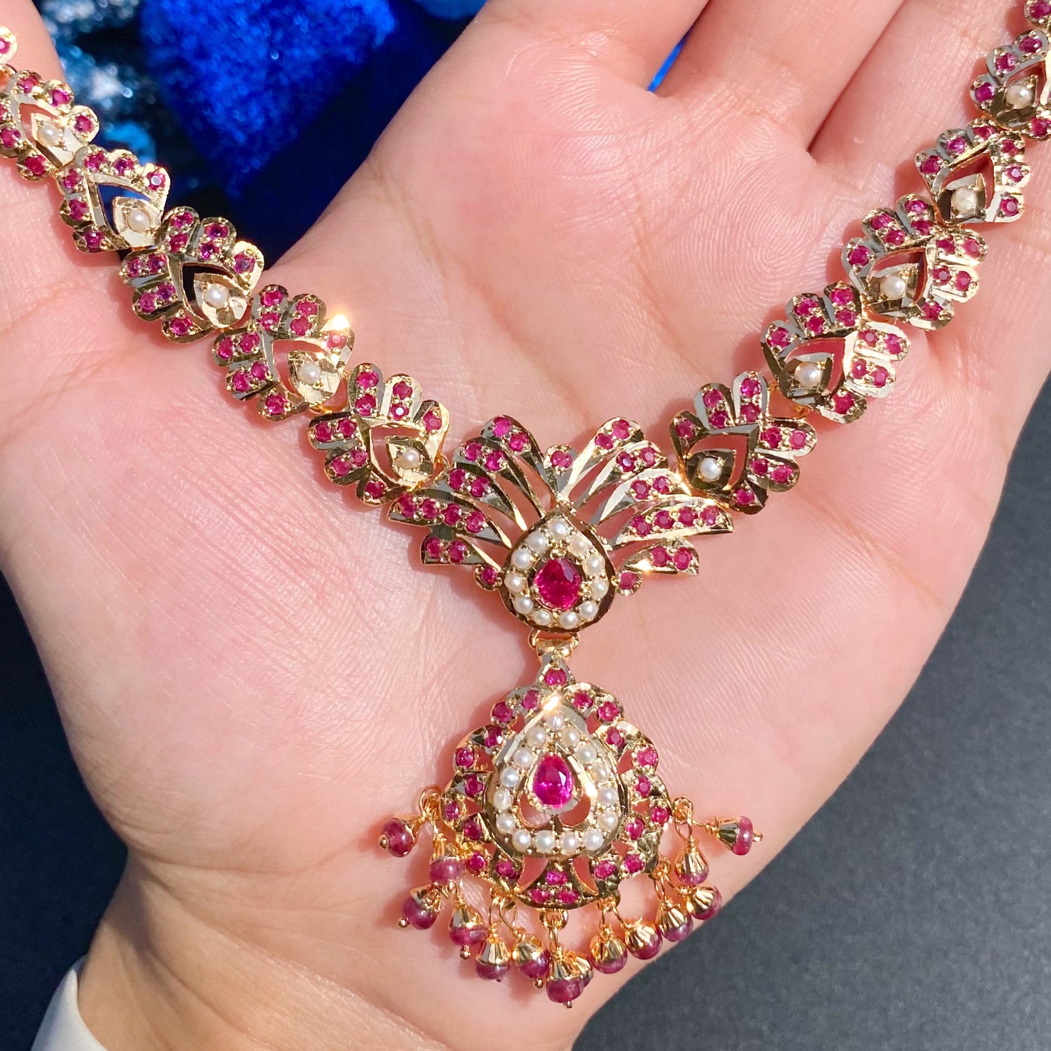 sadikari jewelry set gold plated
