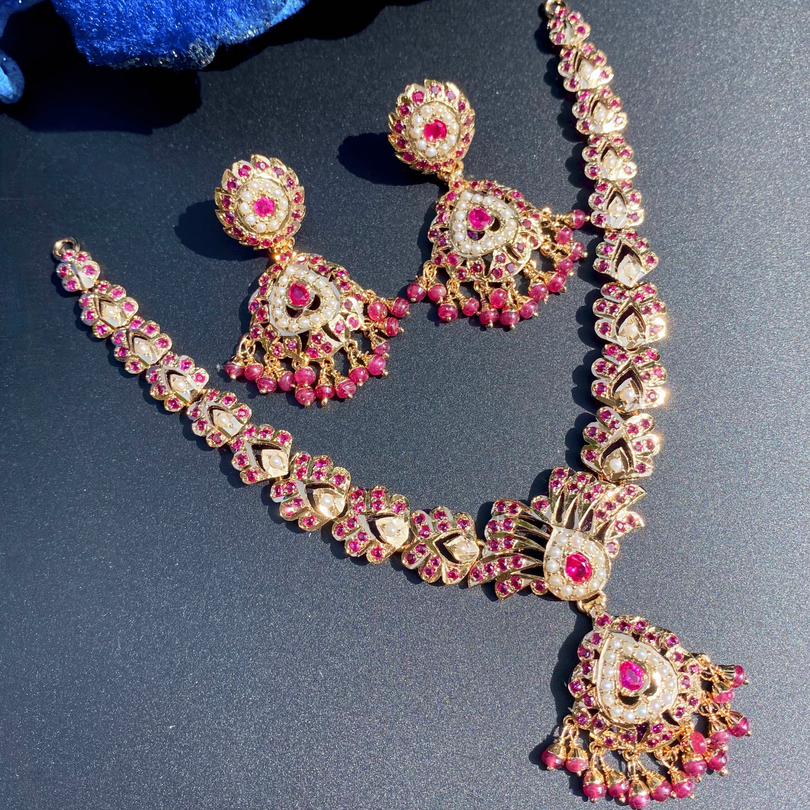 sadikari jewelry set gold plated