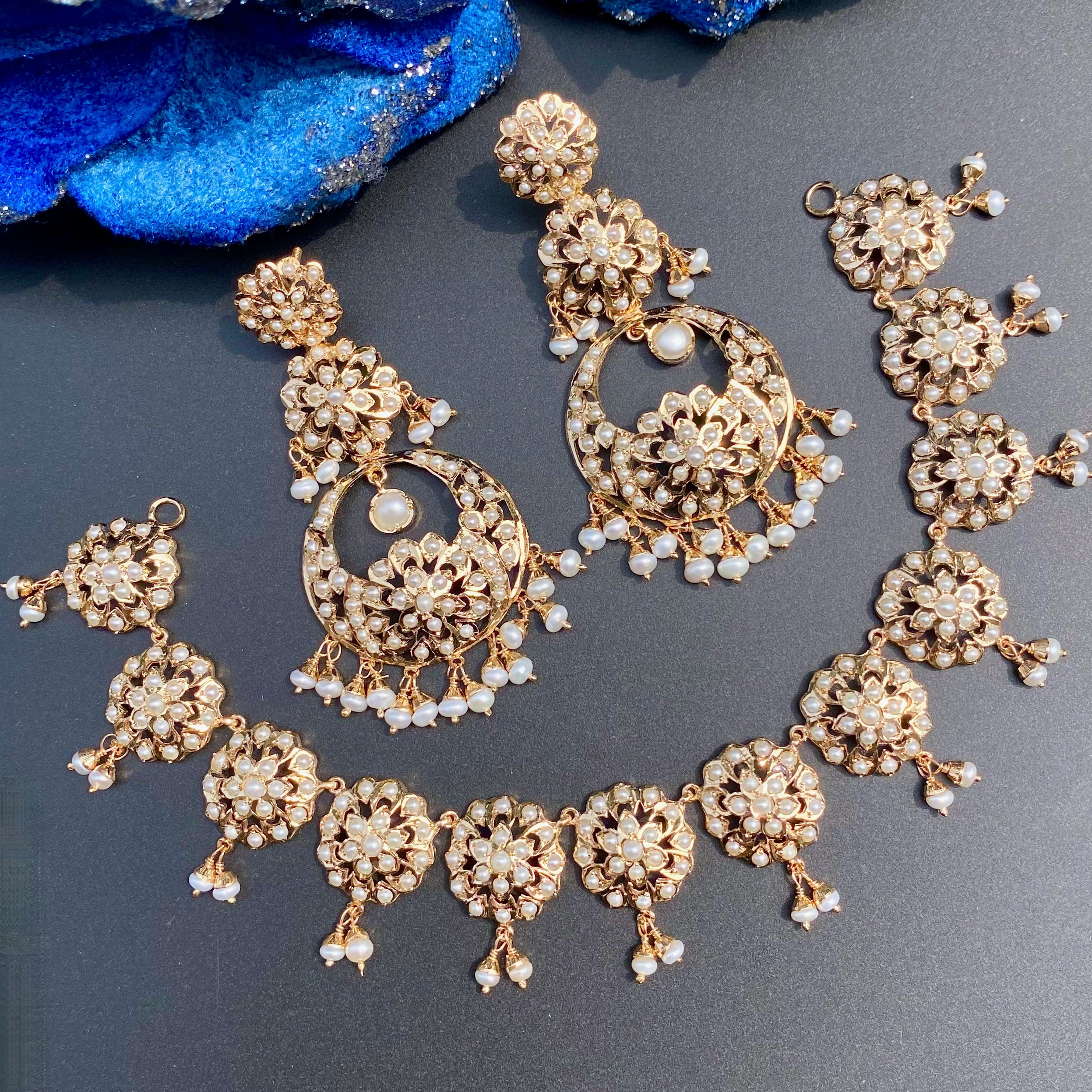 jadau pearl necklace set