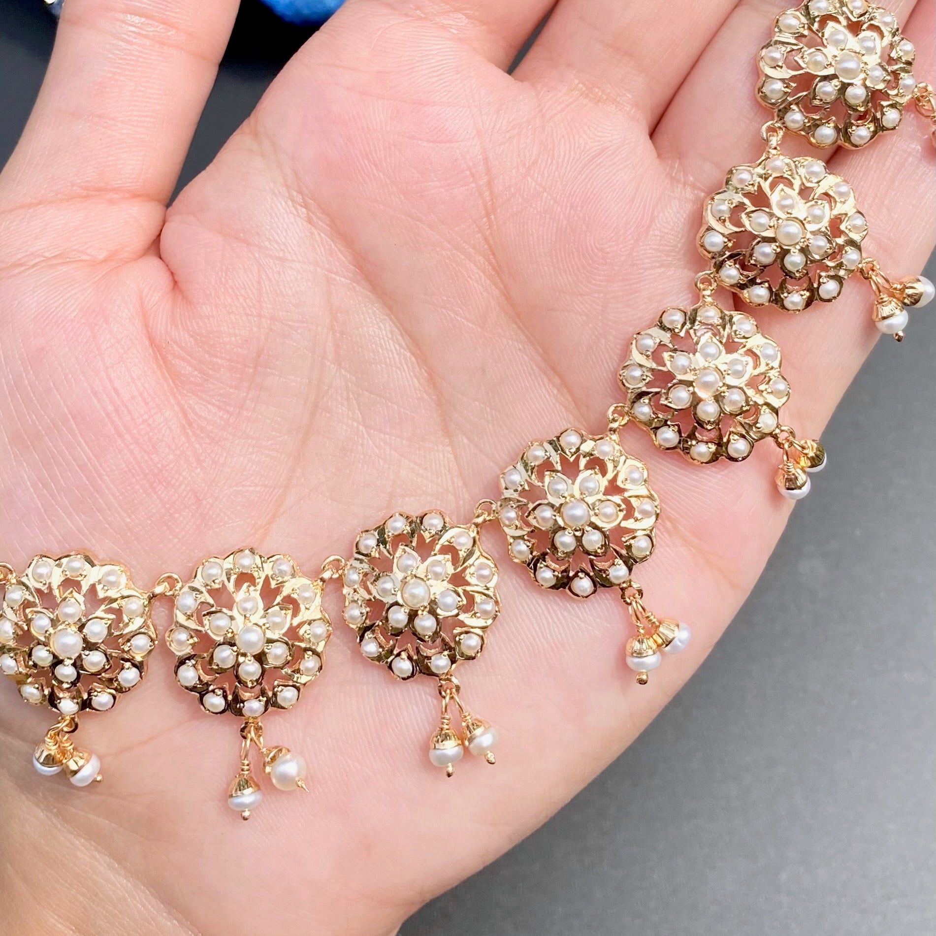 jadau pearl necklace set