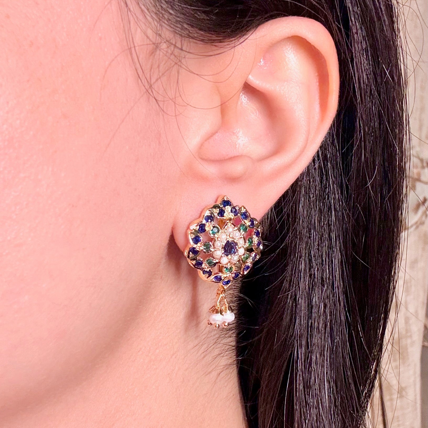 Exquisite Jadau Tops For Women | Gold Plated on Mixed Metal Base BER 105