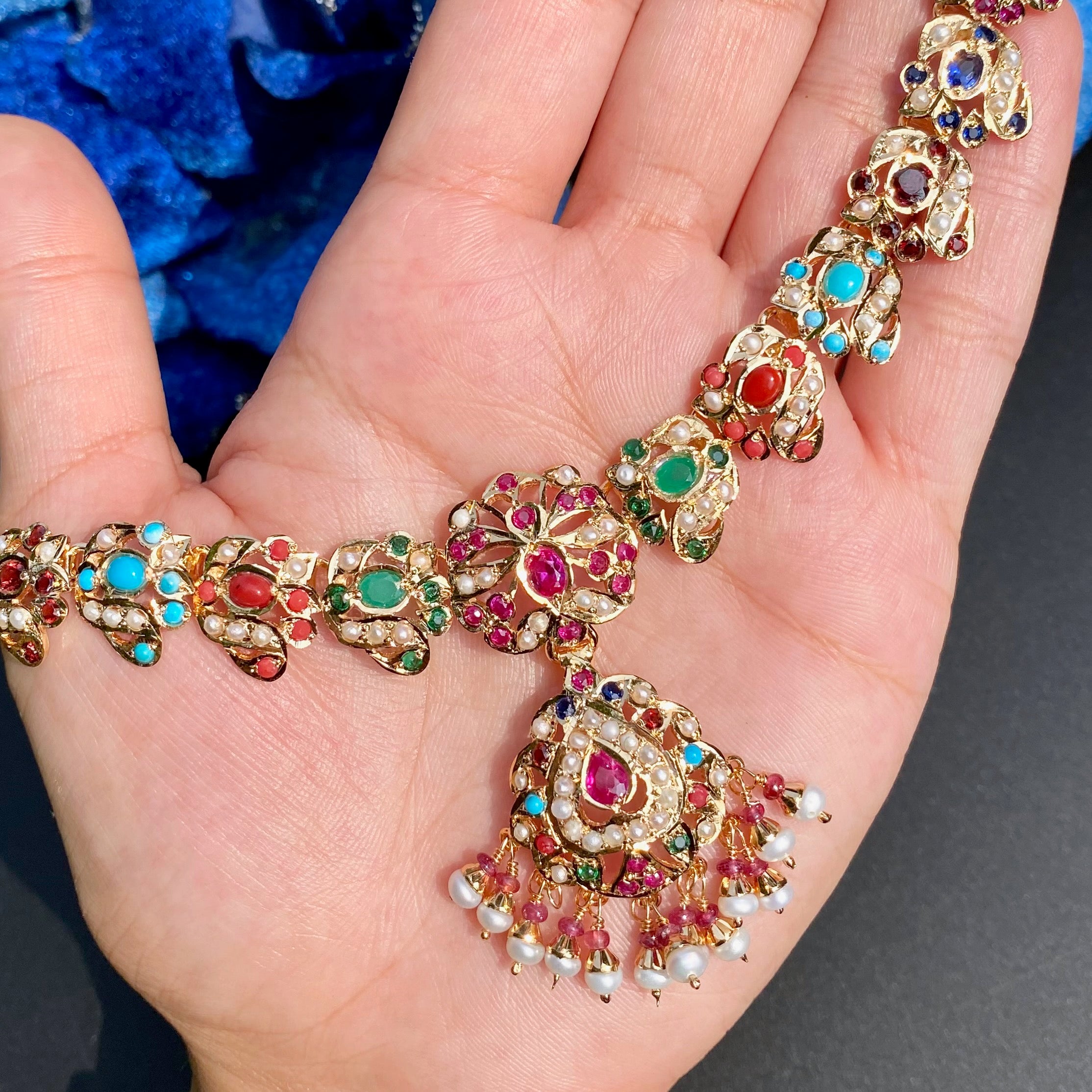 nauratan necklace set