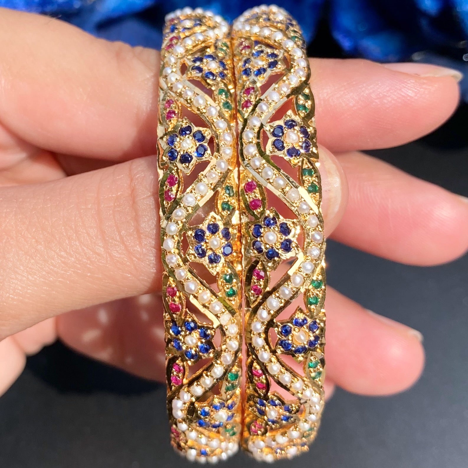 jadau bangles set for destination wedding