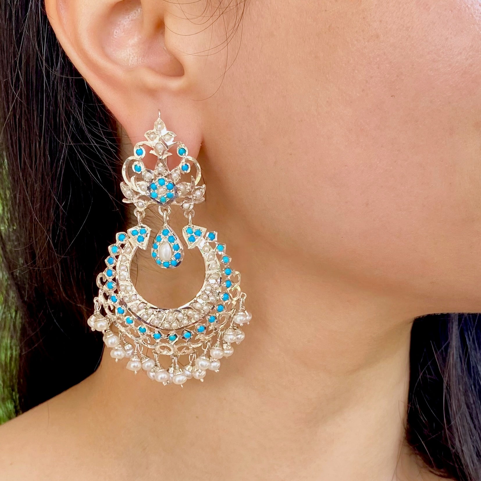 pure silver earrings
