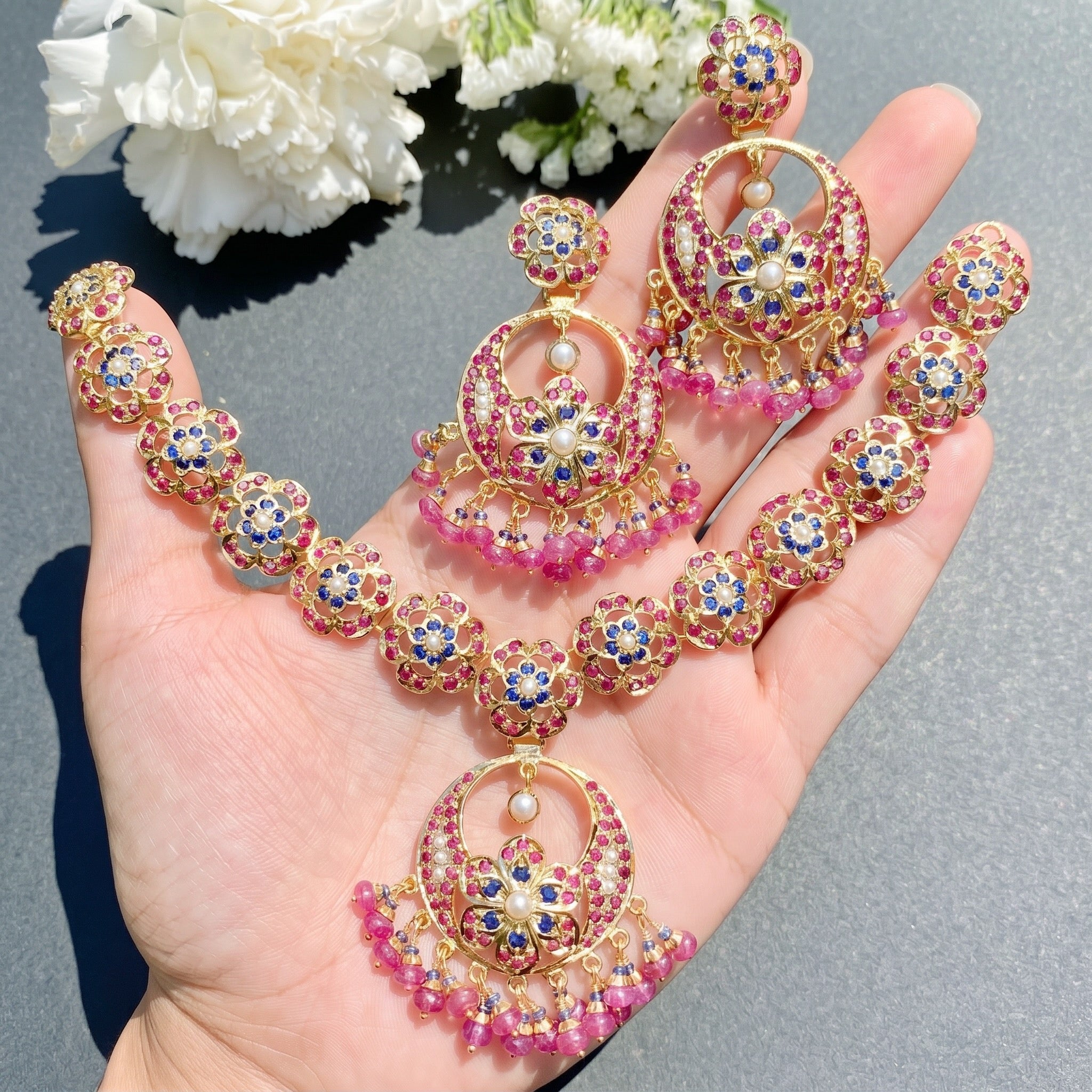 silver plated gold set