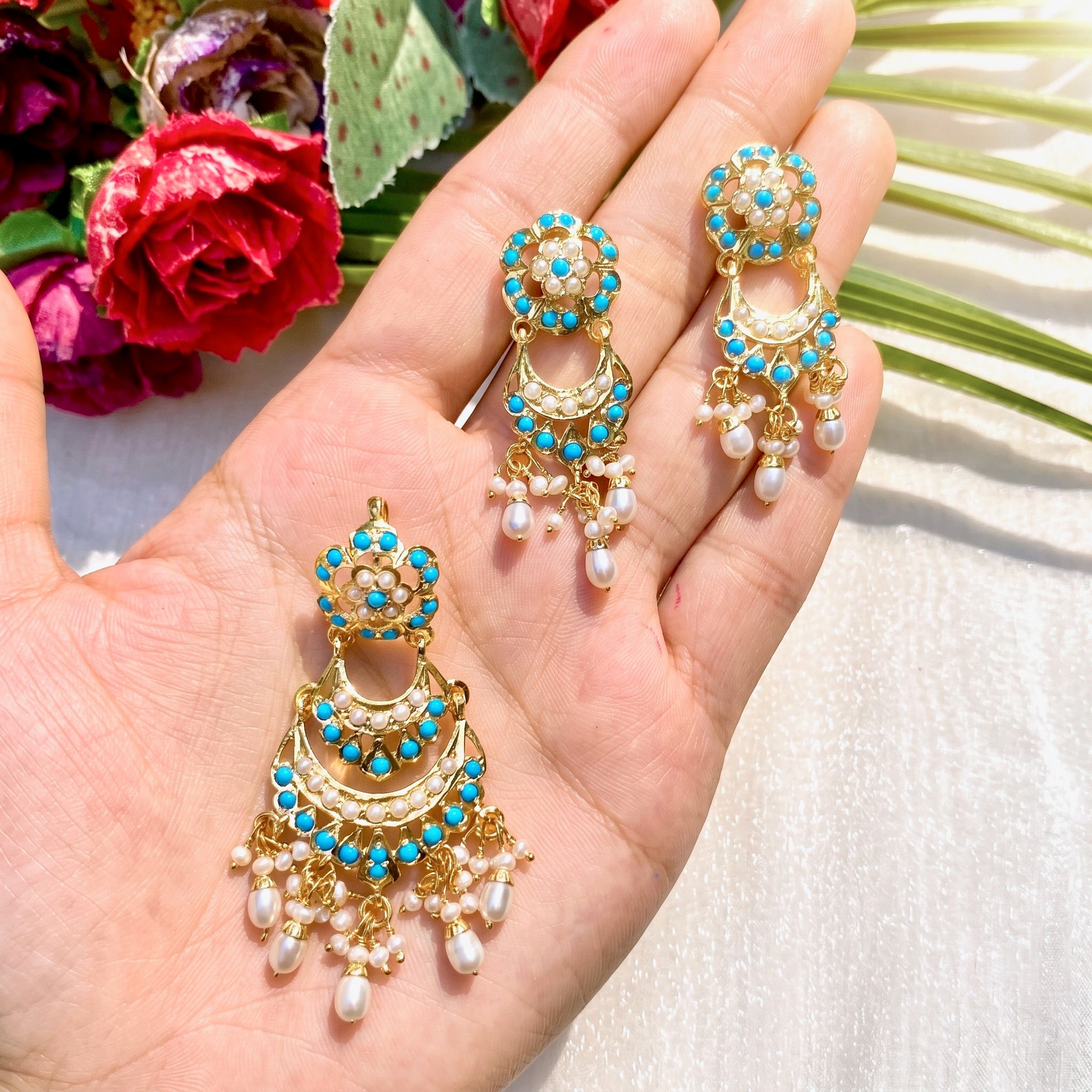 gold plated pendant set under 10000
