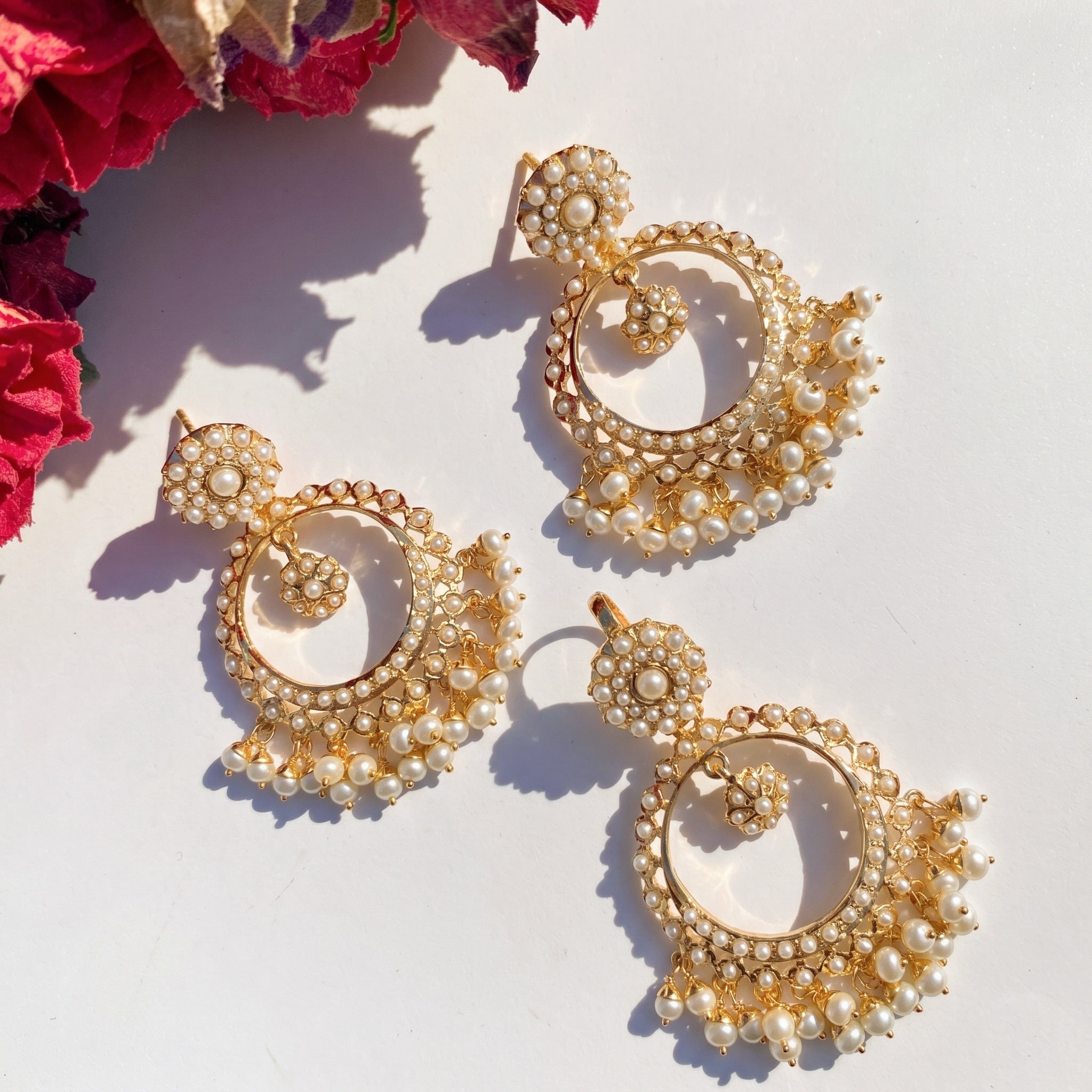 pearl earrings