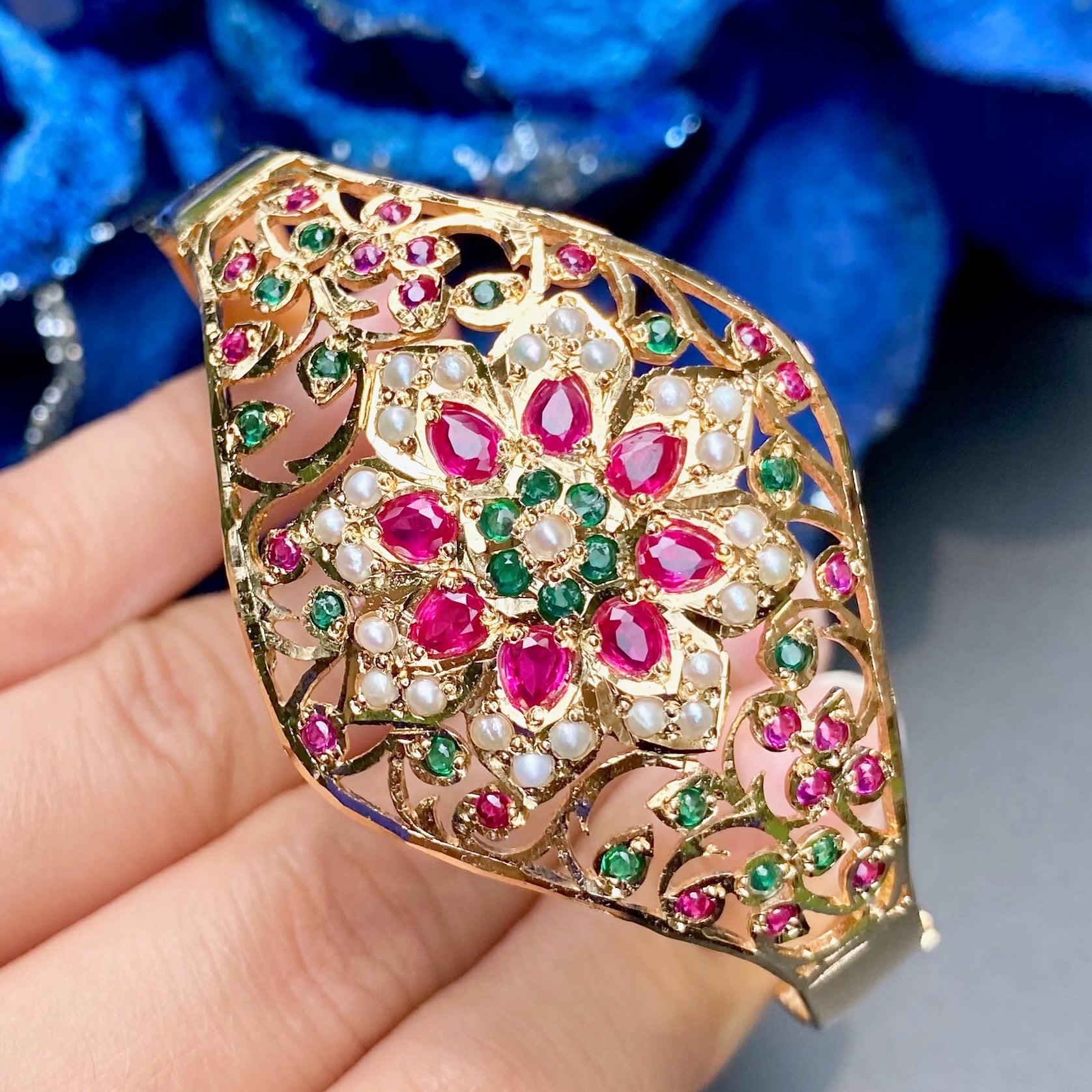 Jadau Bracelet For Women | Antique Design | Exquisite Gold Plated Jewelry