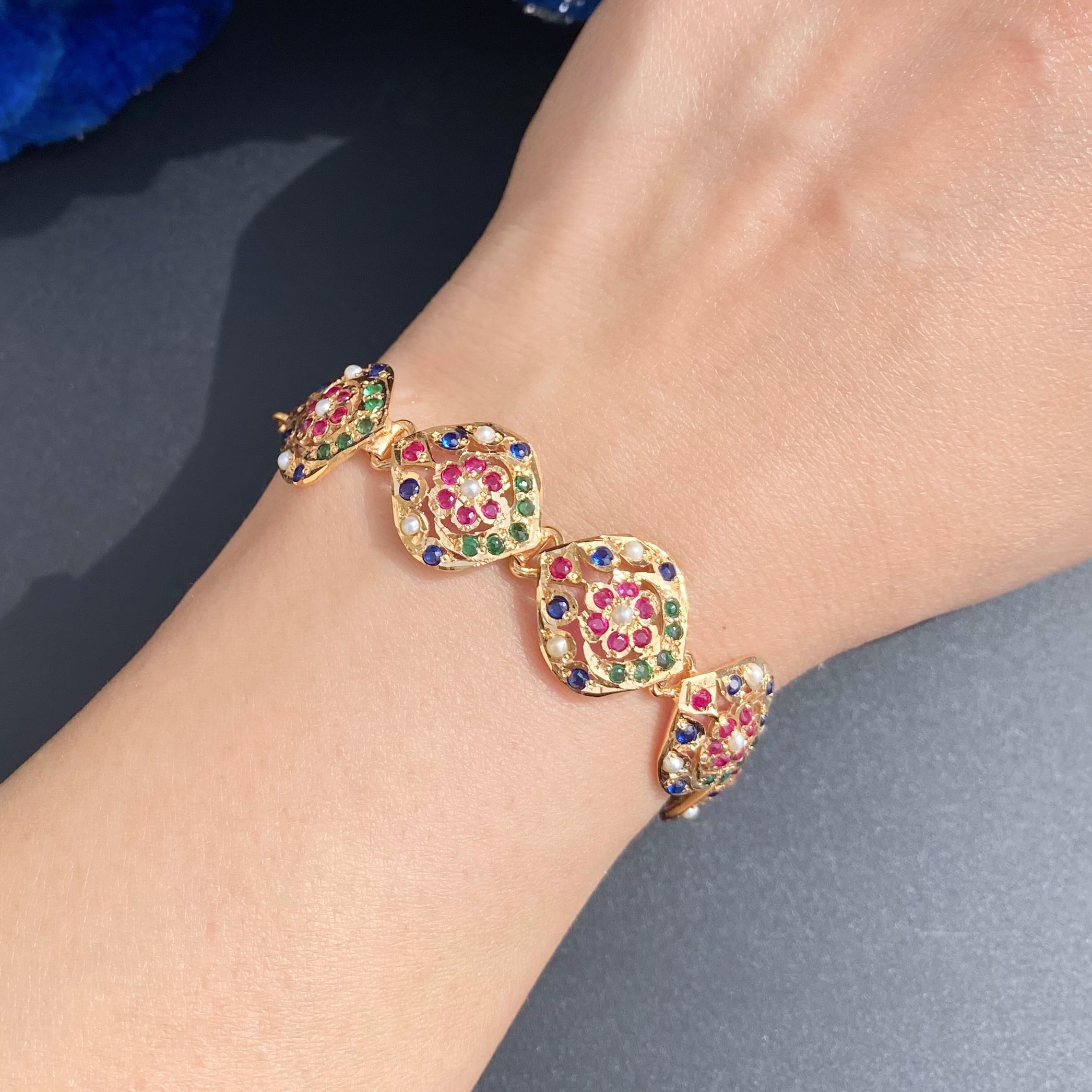 Minimal Bracelet for Girls & Women | Gold Plated Silver | Fine Jadau Jewelry