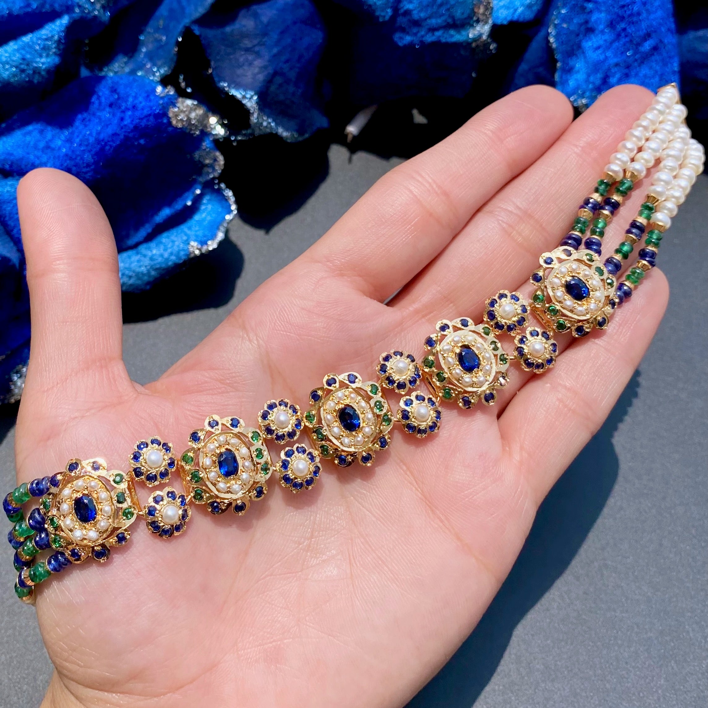 Sleek Gold Plated Choker Set | 925 Silver Gold Plated | Exquisite Design NS 382