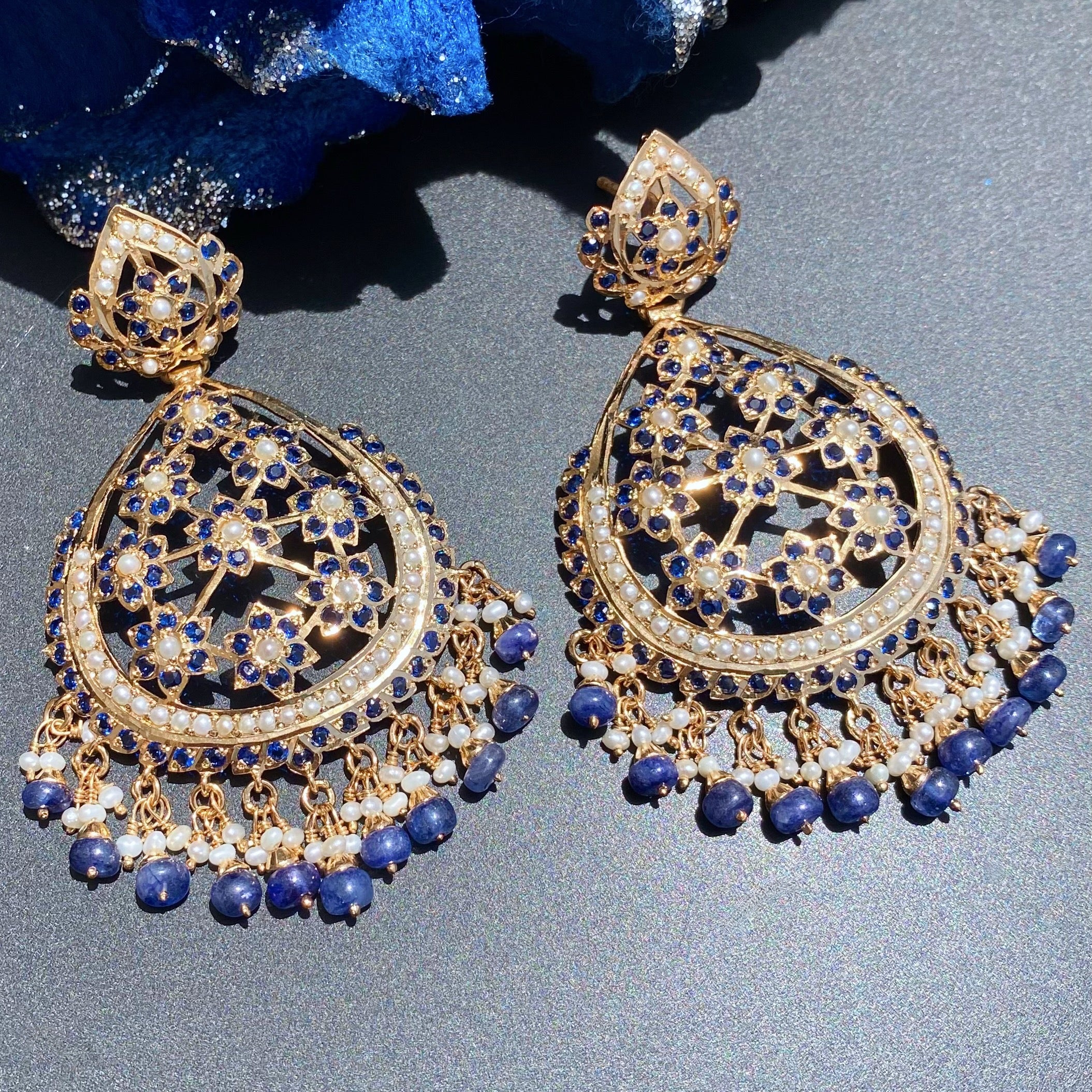 Sleek Necklace with Large Earrings | Premium Fashion Jewelry on Gold Plated Silver