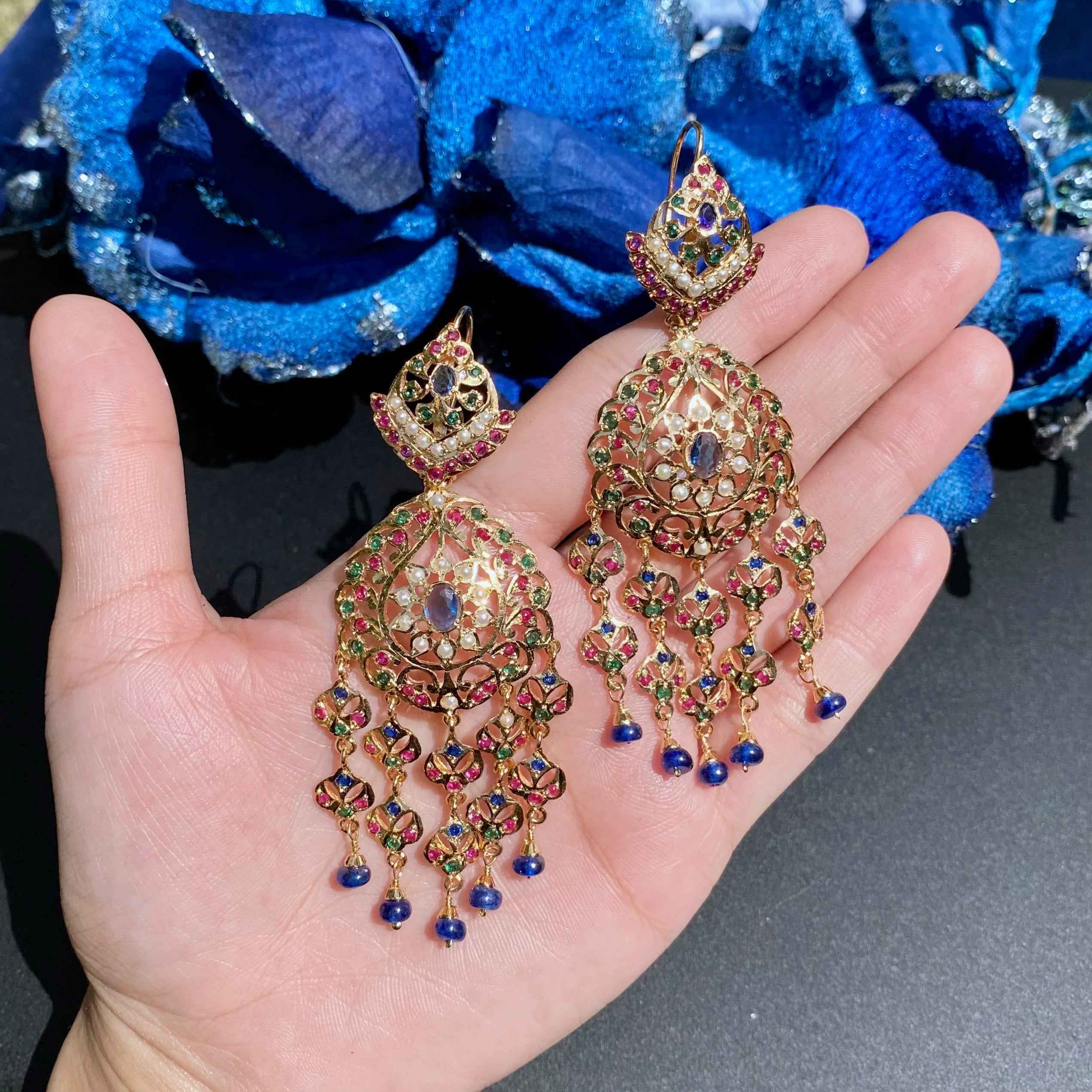 meermankaa gold earrings