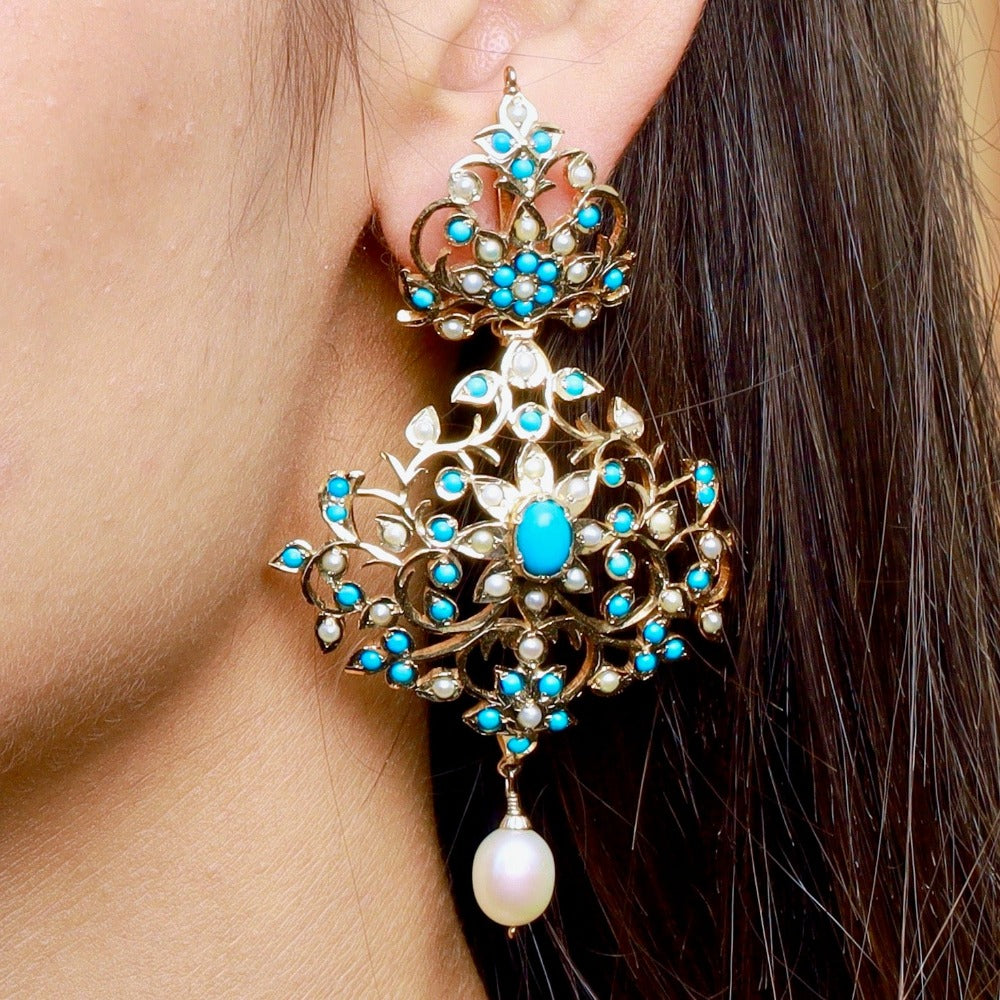 turquoise earrings