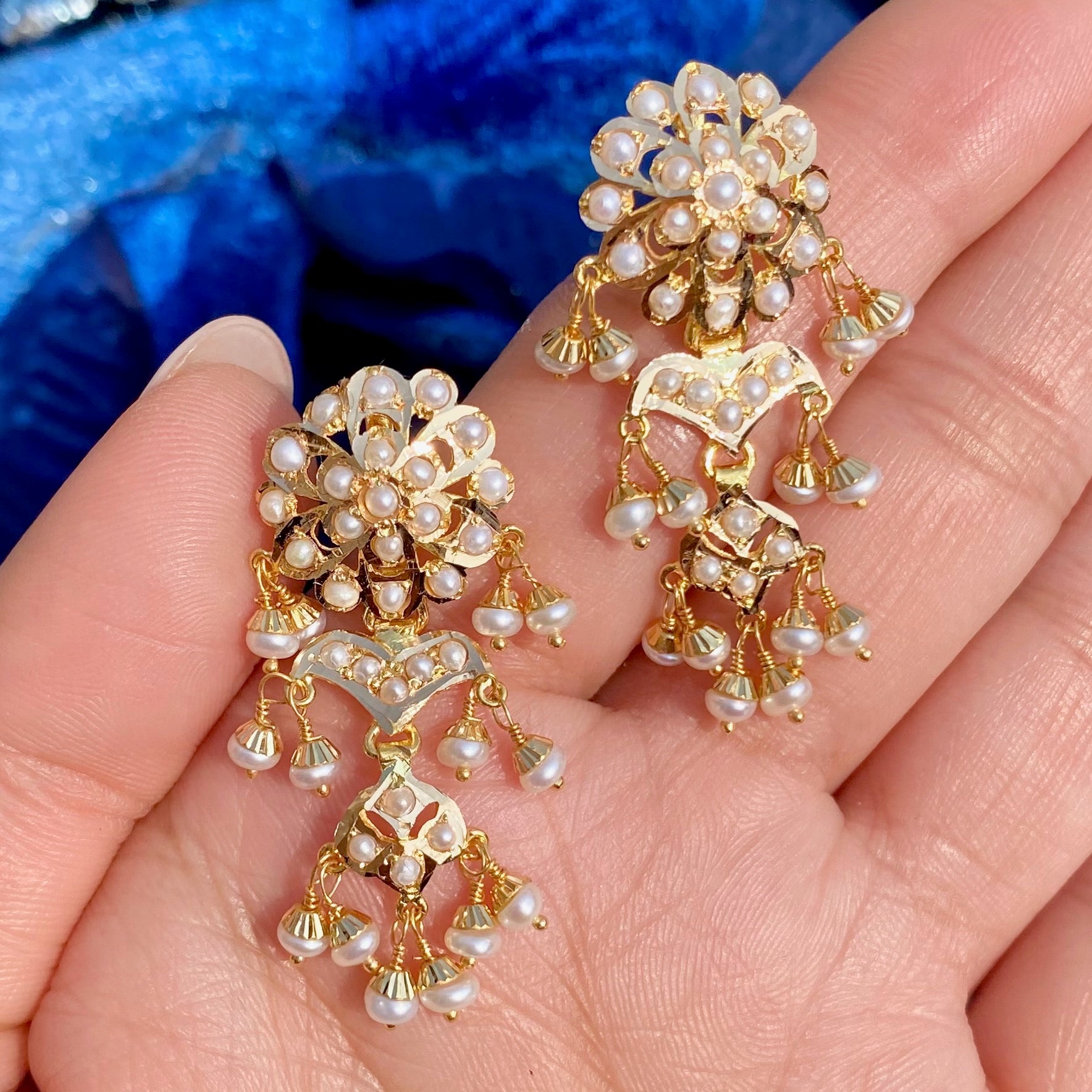 Gold Choker Set | Freshwatetr Pearls | Light Weight Jadau Jewelry GNS 251