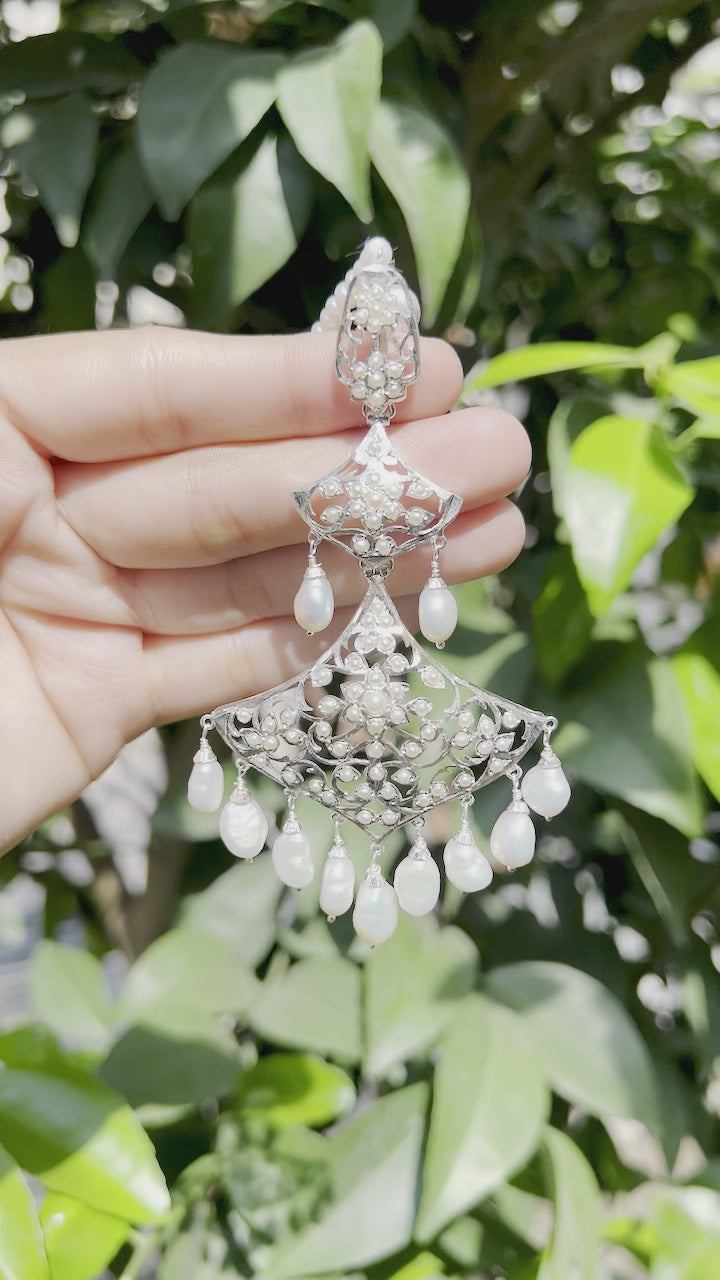 indo western earrings design for party wear
