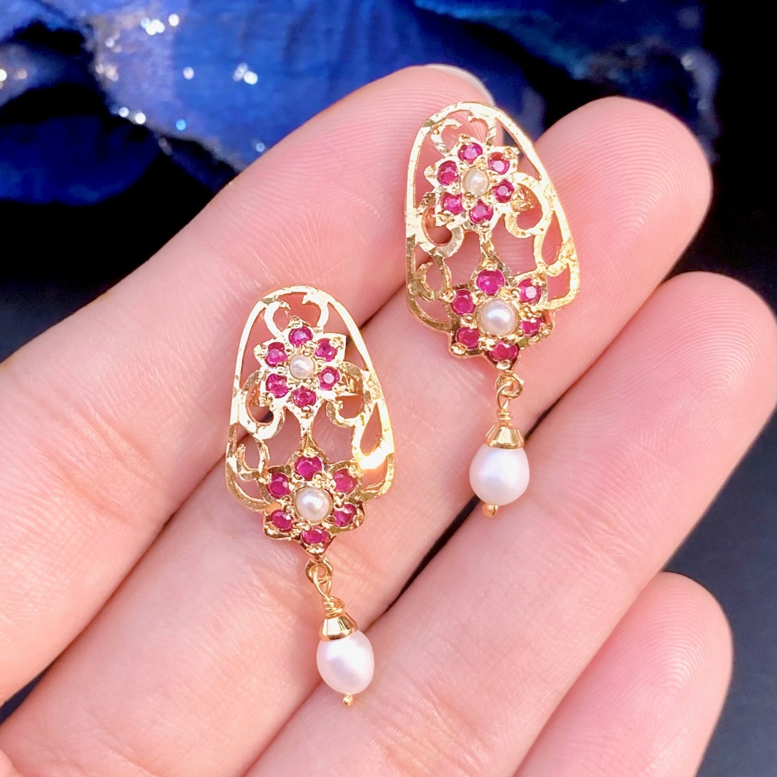 ruby studs