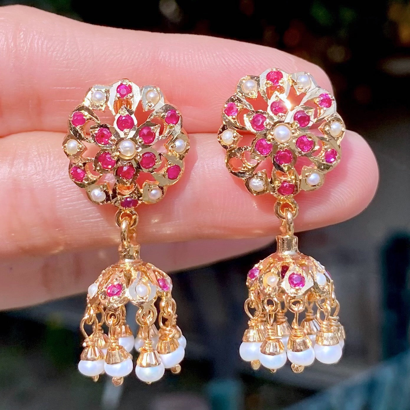 small delicate jhumki