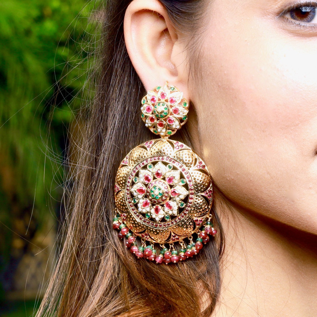 statement jadau earrings online
