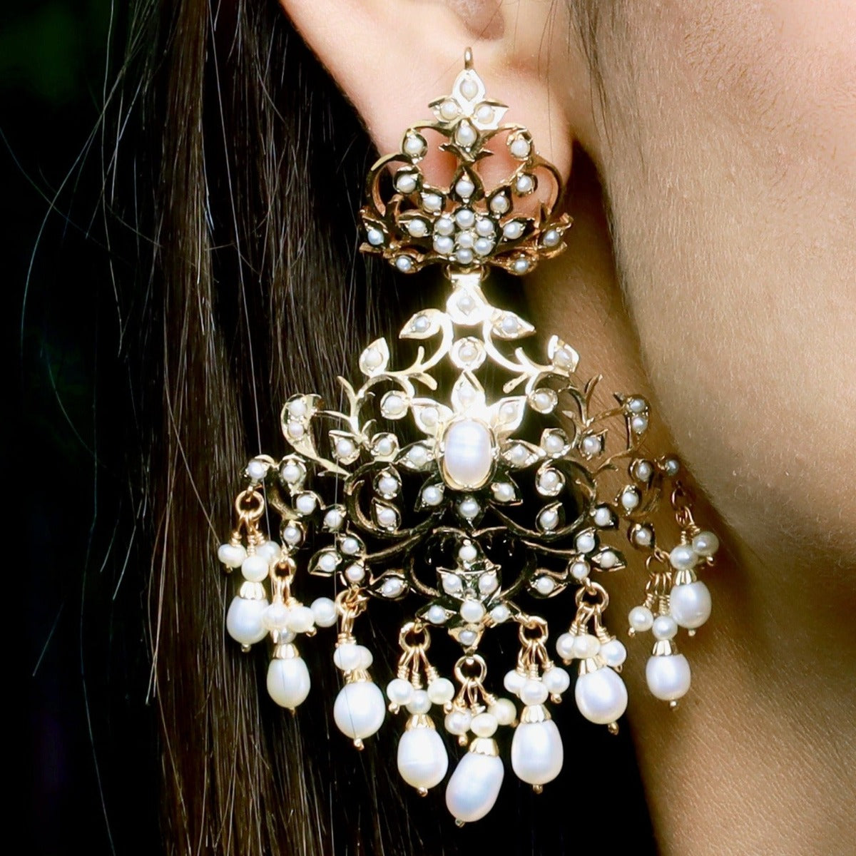real pearl earrings for women