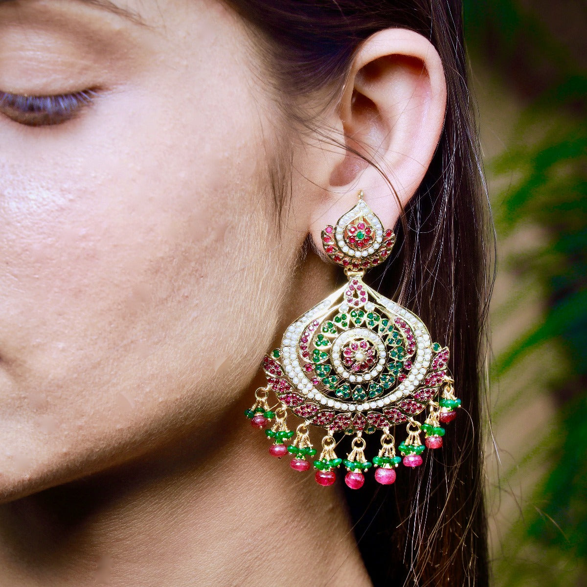 sterling silver earrings with gold plating