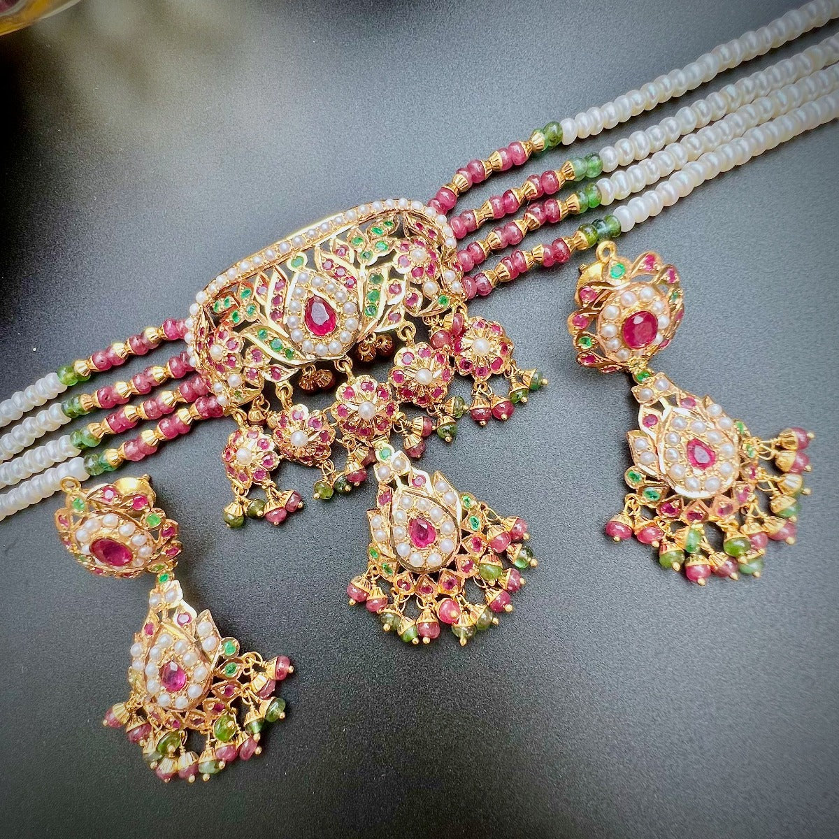 jadau phansi set gold