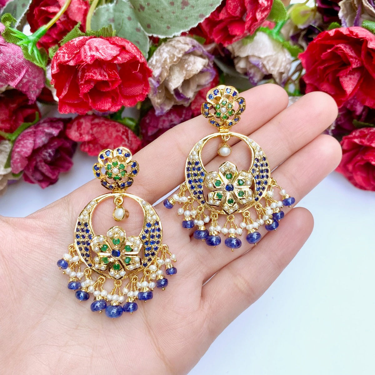 gold plated chandbali caratlane