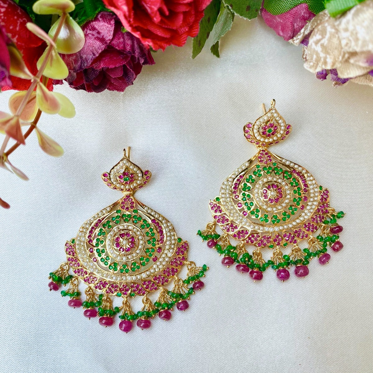 sterling silver earrings with gold plating