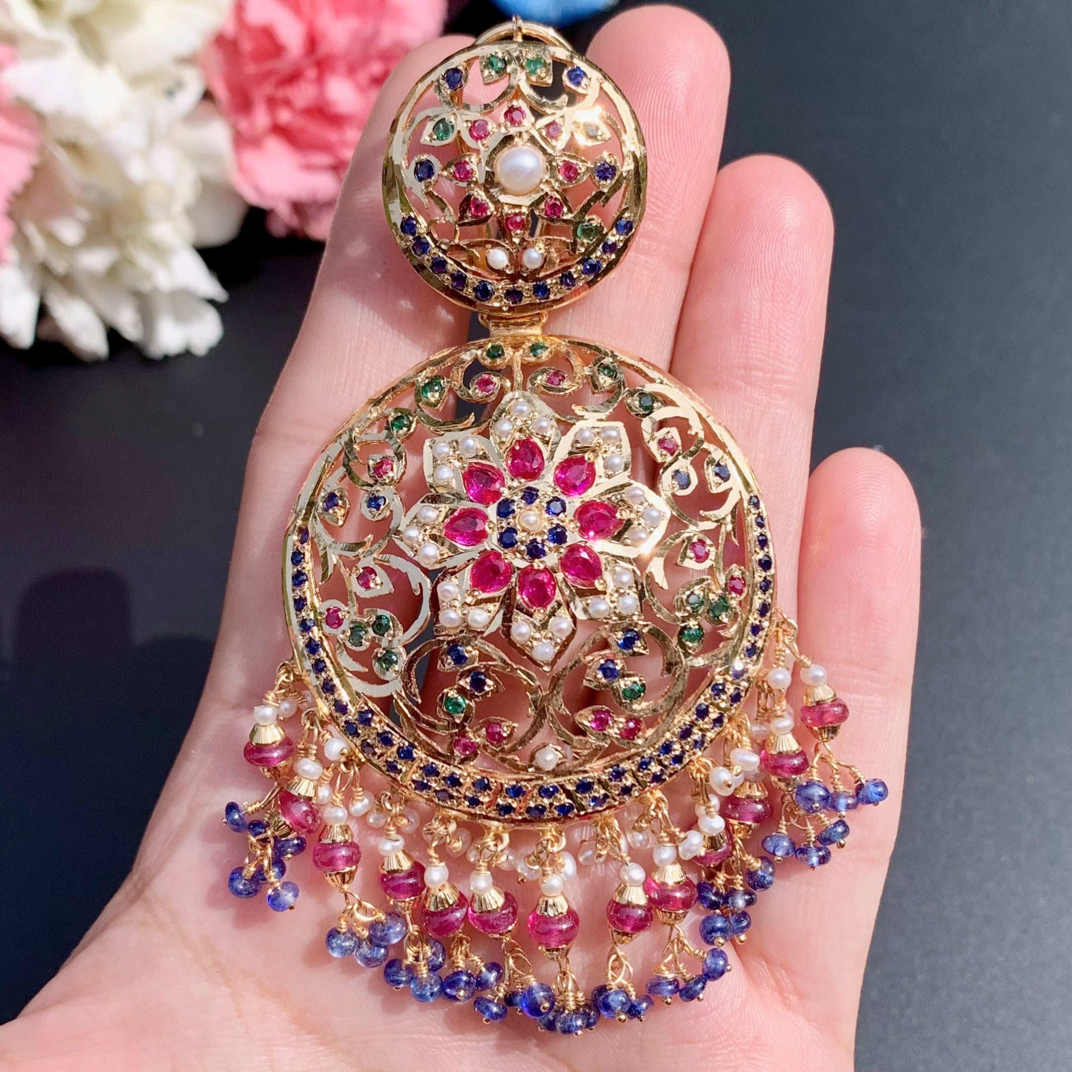 big punjabi earrings