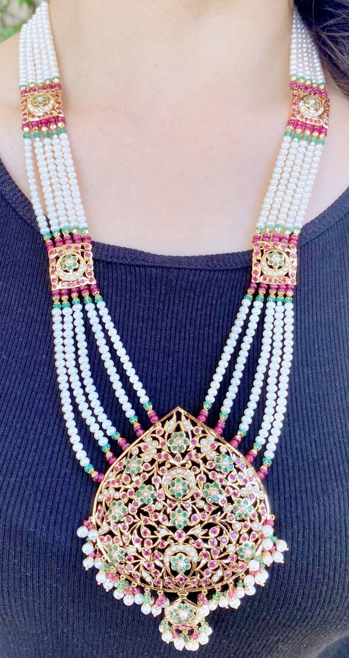 ruby emerald rani haar on real gold